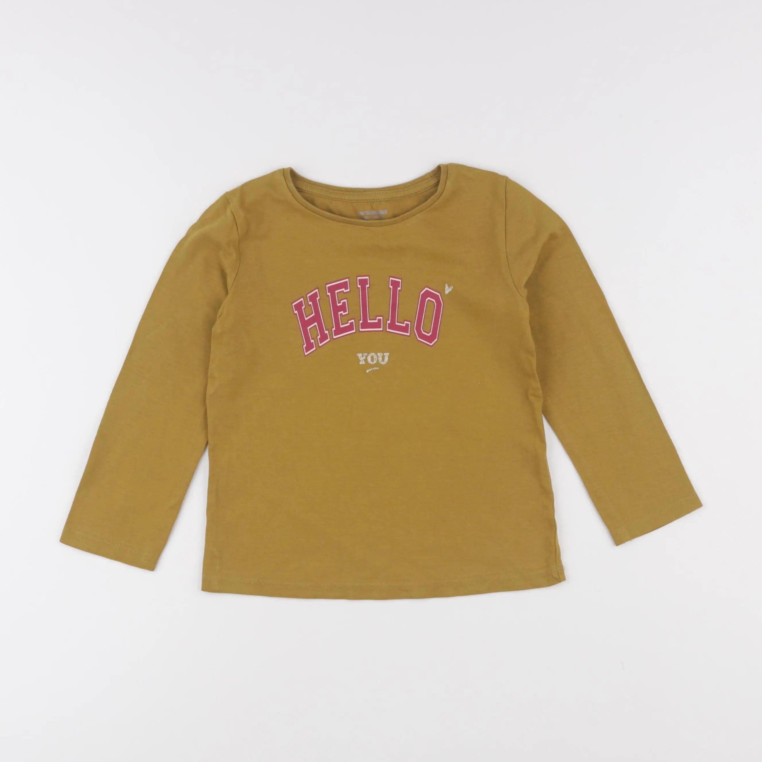 Vertbaudet - tee-shirt jaune - 4 ans