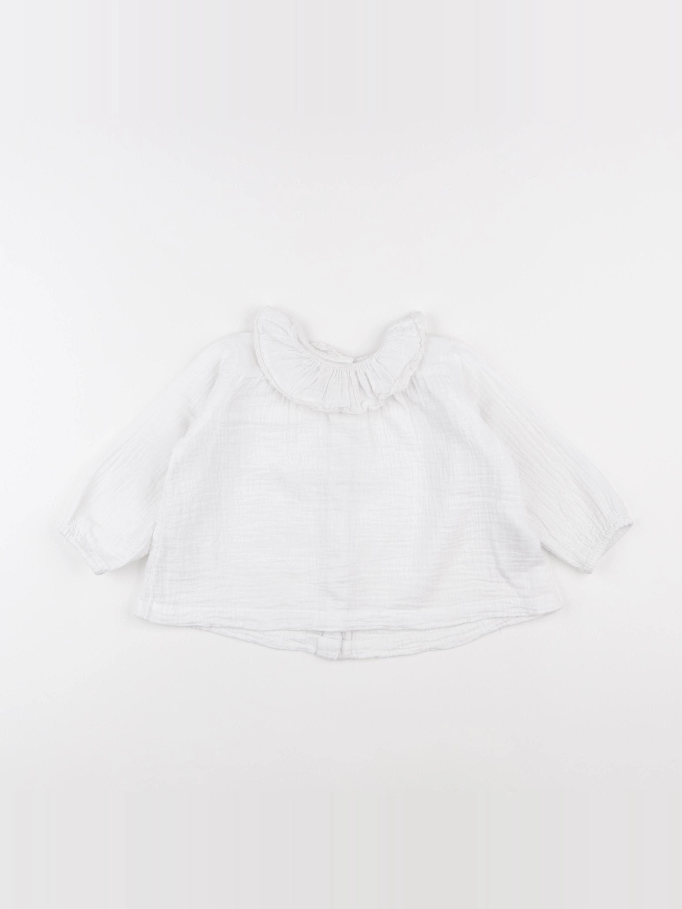 Vertbaudet - blouse blanc - 18 mois