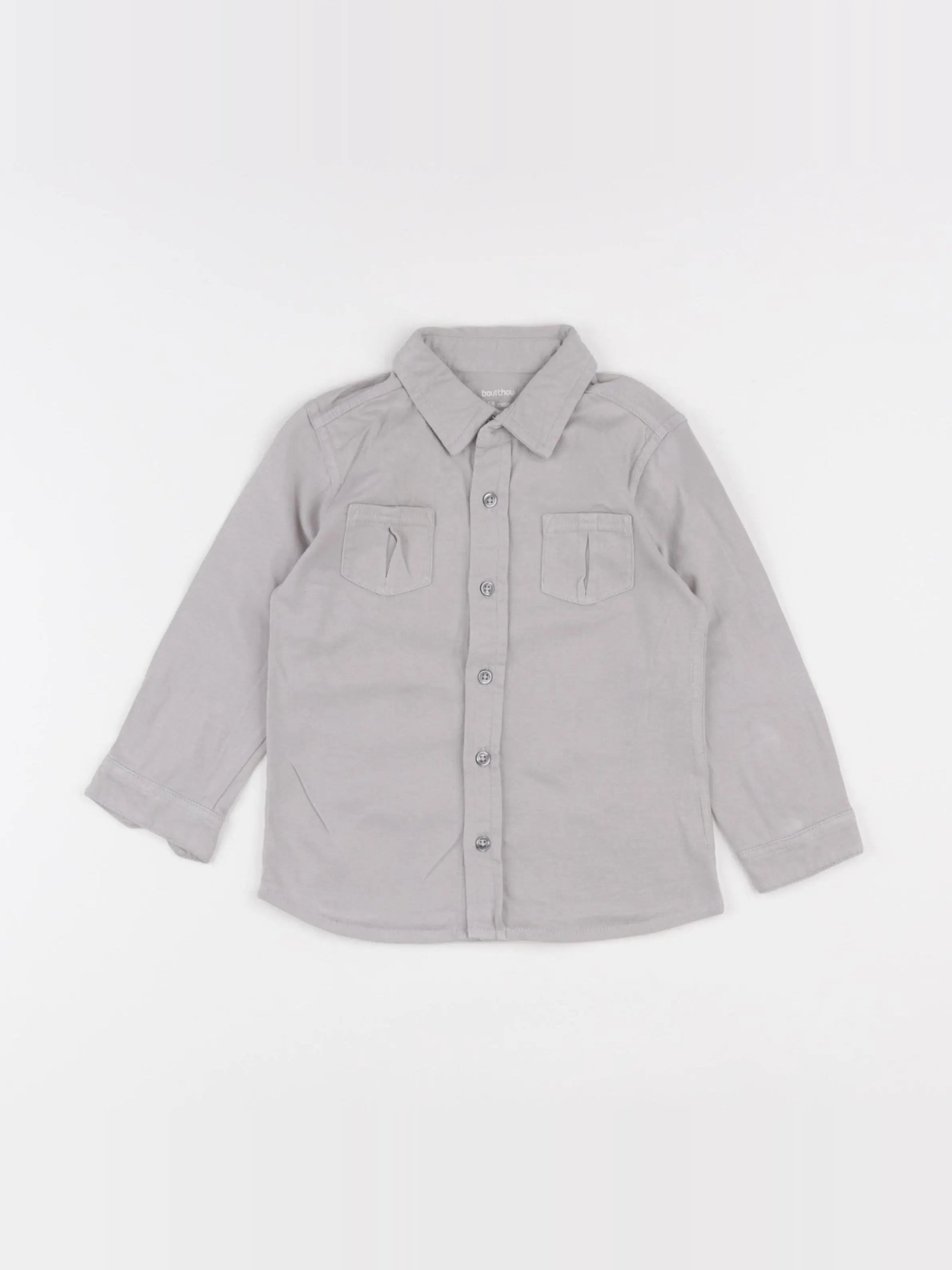 Boutchou - chemise gris - 18 mois