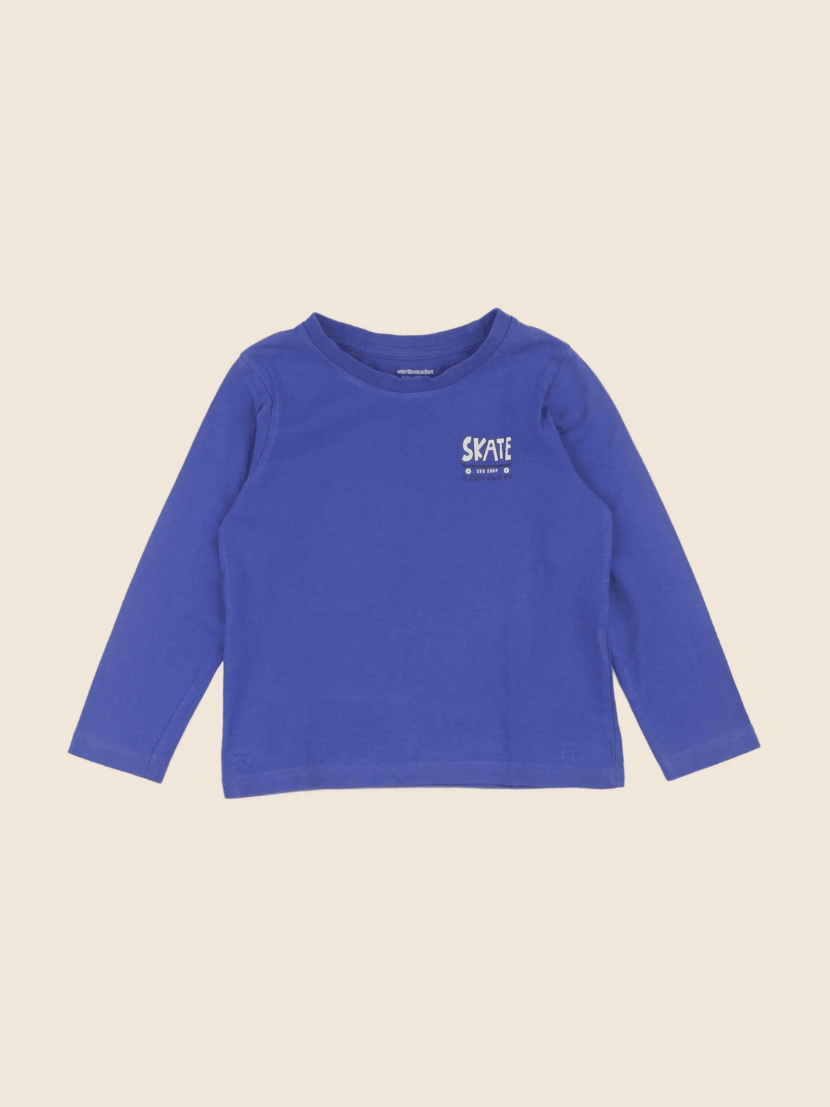Vertbaudet - tee-shirt bleu - 4 ans