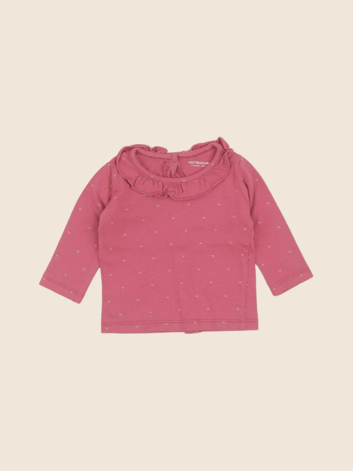 Vertbaudet - tee-shirt rose - 3 mois