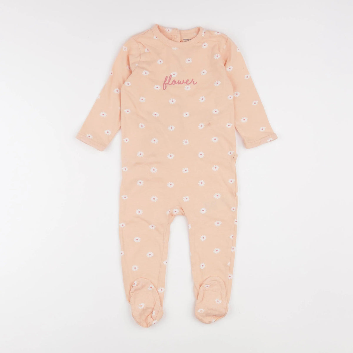 Vertbaudet - pyjama coton orange - 18 mois