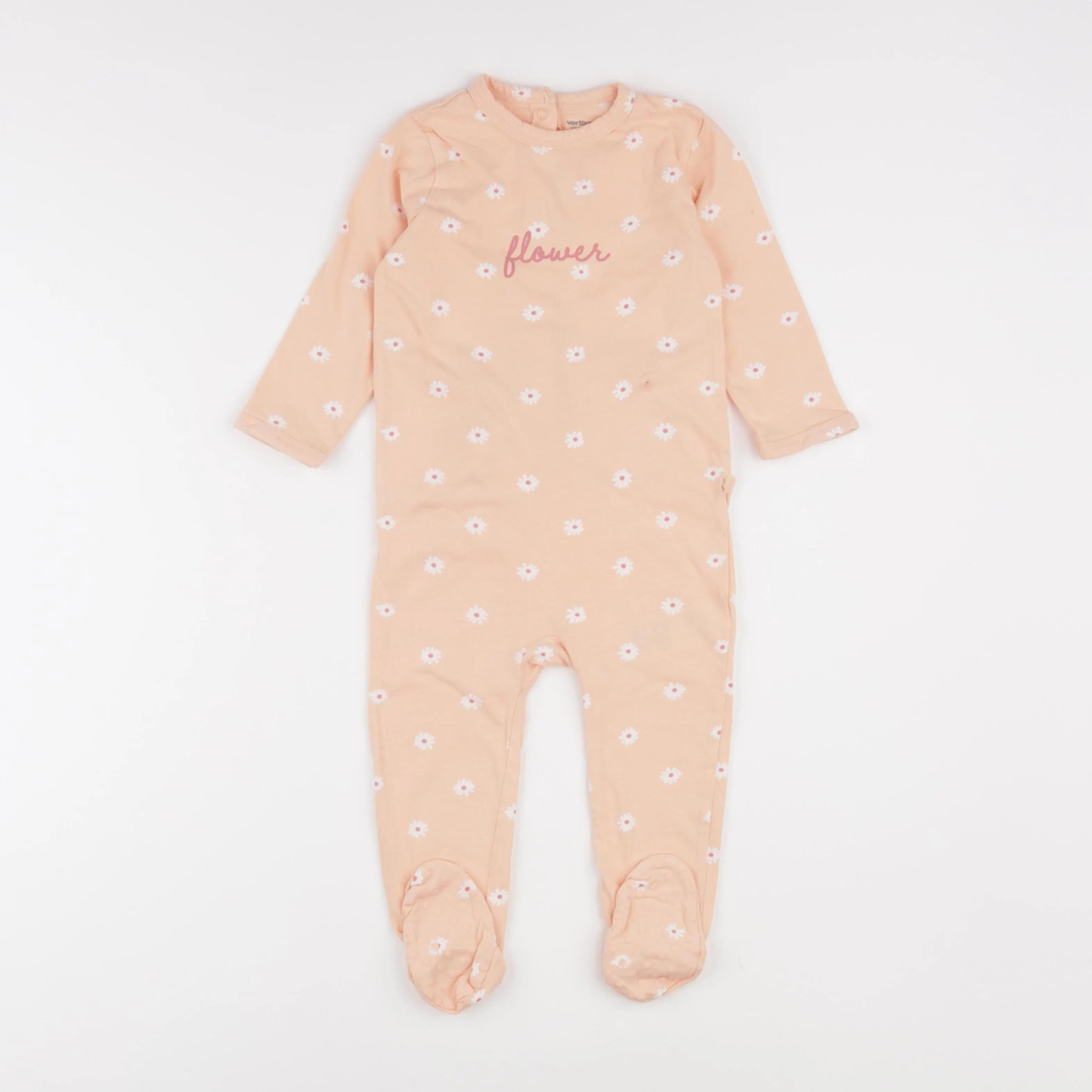 Vertbaudet - pyjama coton orange - 18 mois