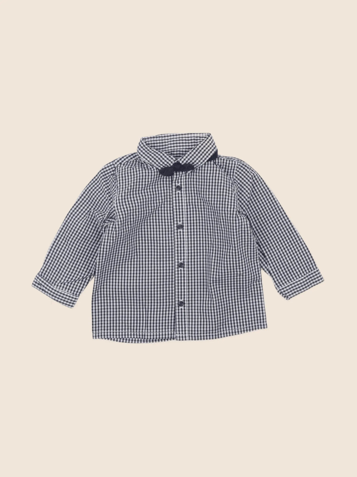 Vertbaudet - chemise bleu - 12 mois
