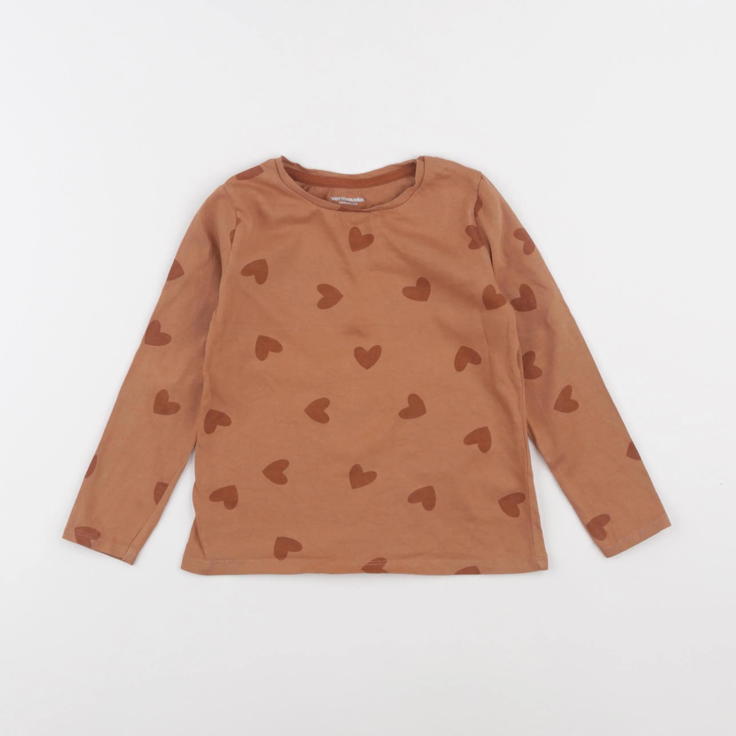 Vertbaudet - tee-shirt marron - 4 ans