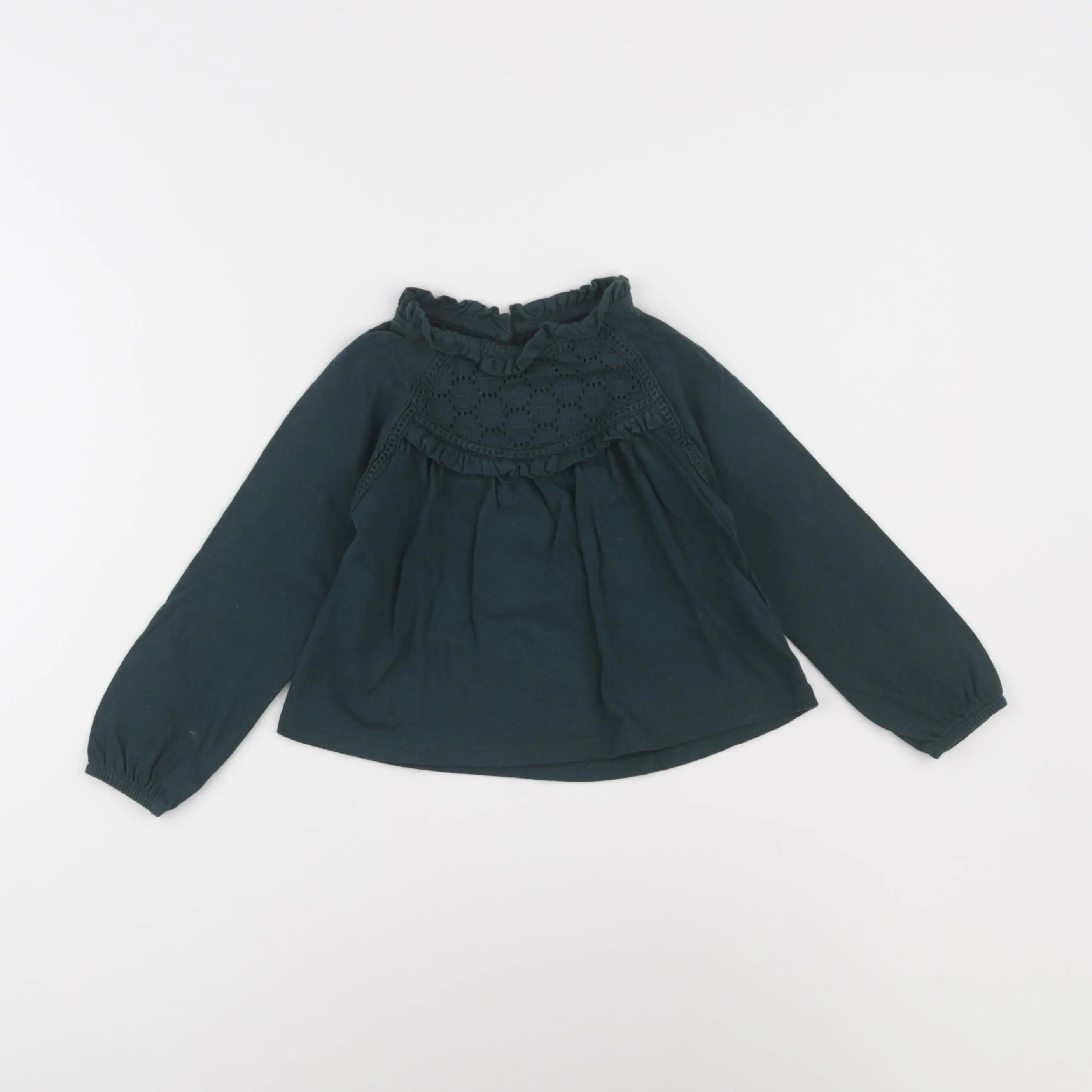 Vertbaudet - tee-shirt vert - 2 ans