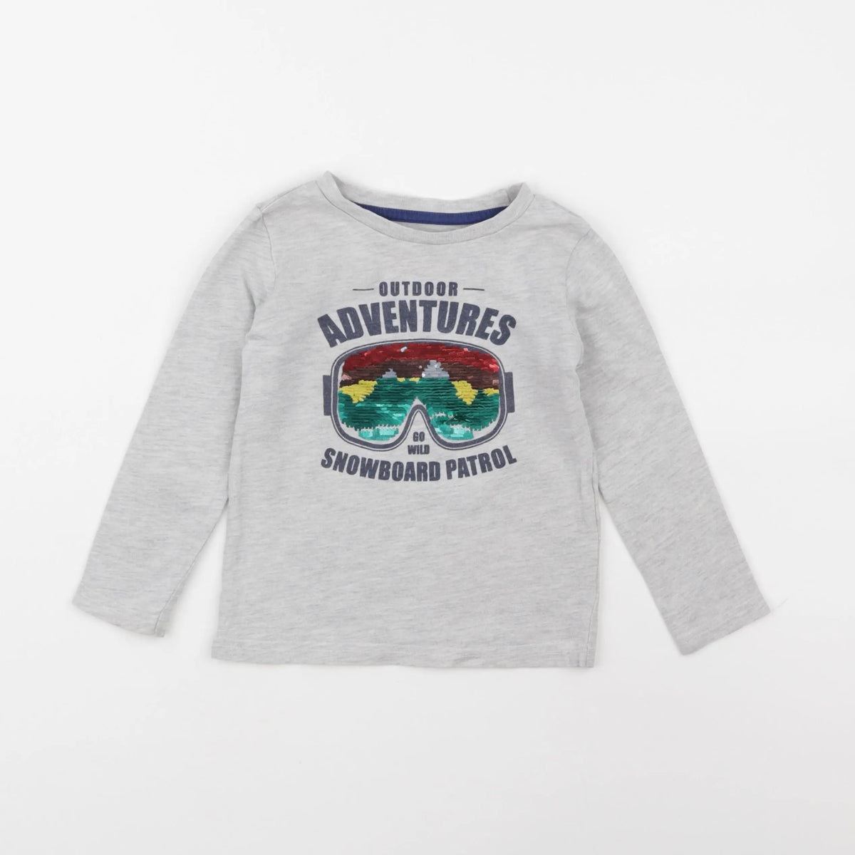 Vertbaudet - tee-shirt gris - 3 ans