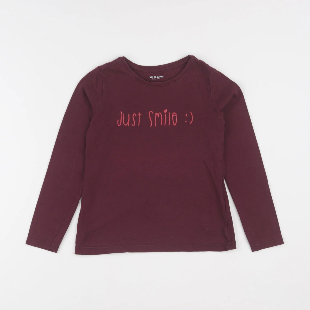 Vertbaudet - tee-shirt violet - 6 ans