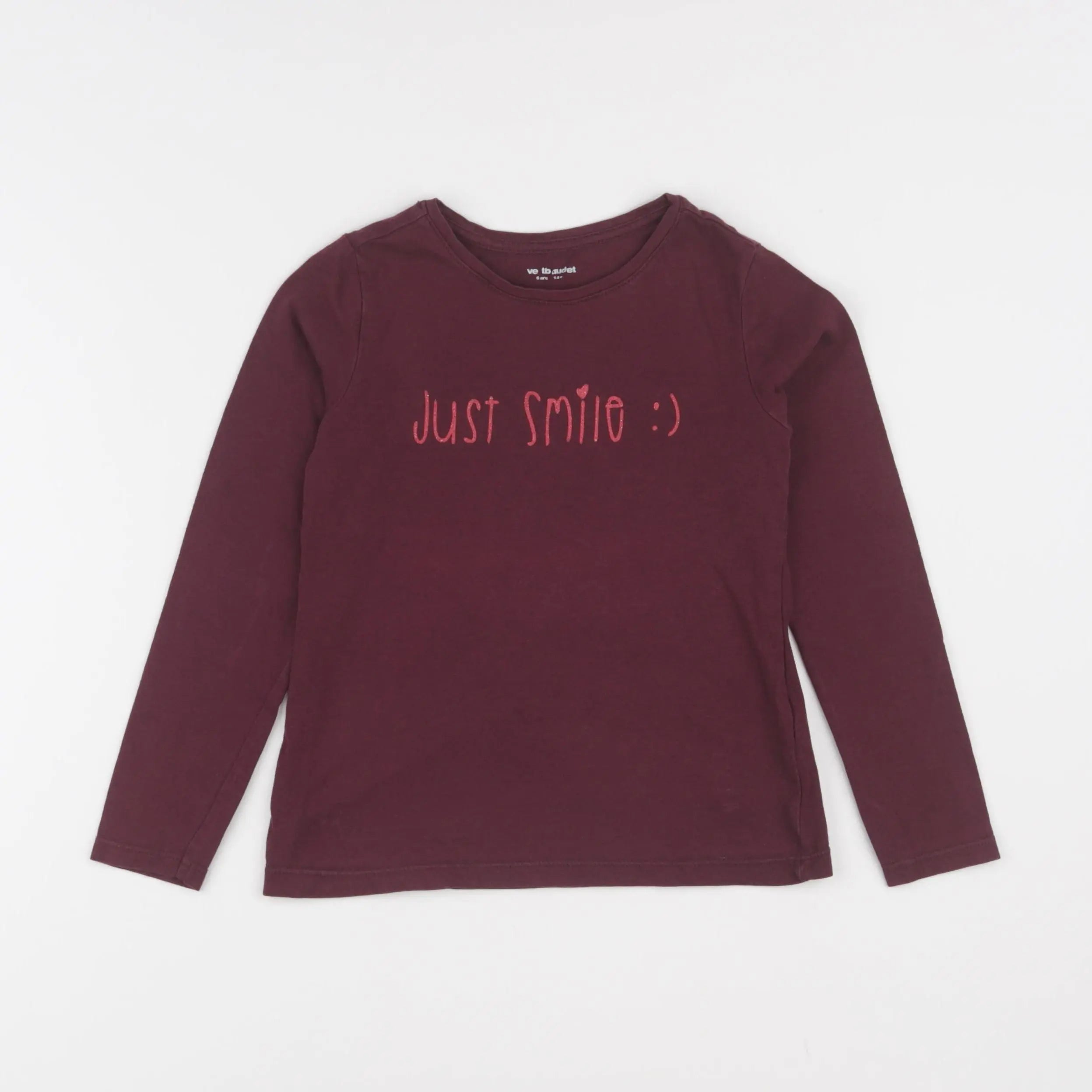 Vertbaudet - tee-shirt violet - 6 ans