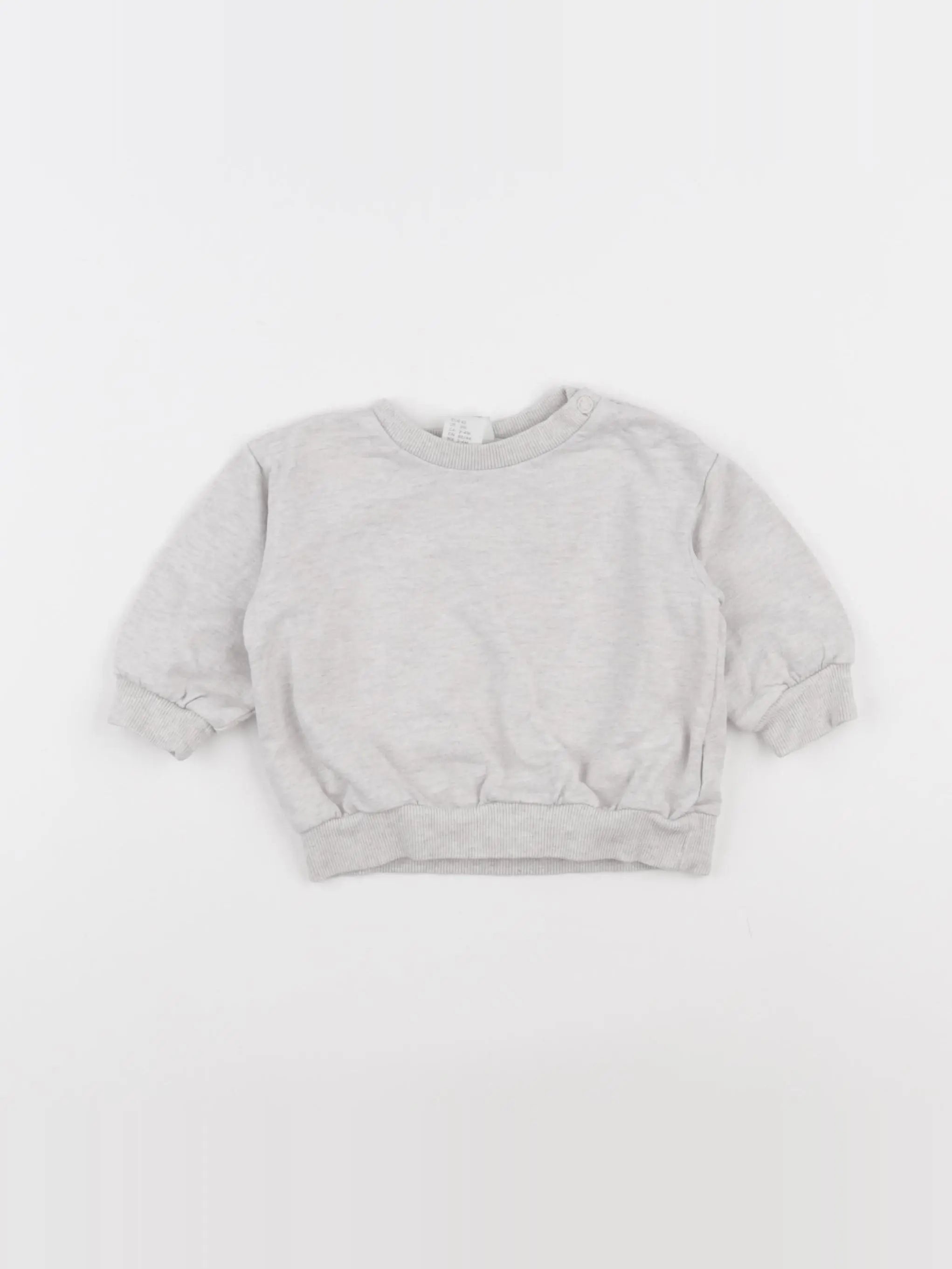 H&M - sweat gris - 3 mois