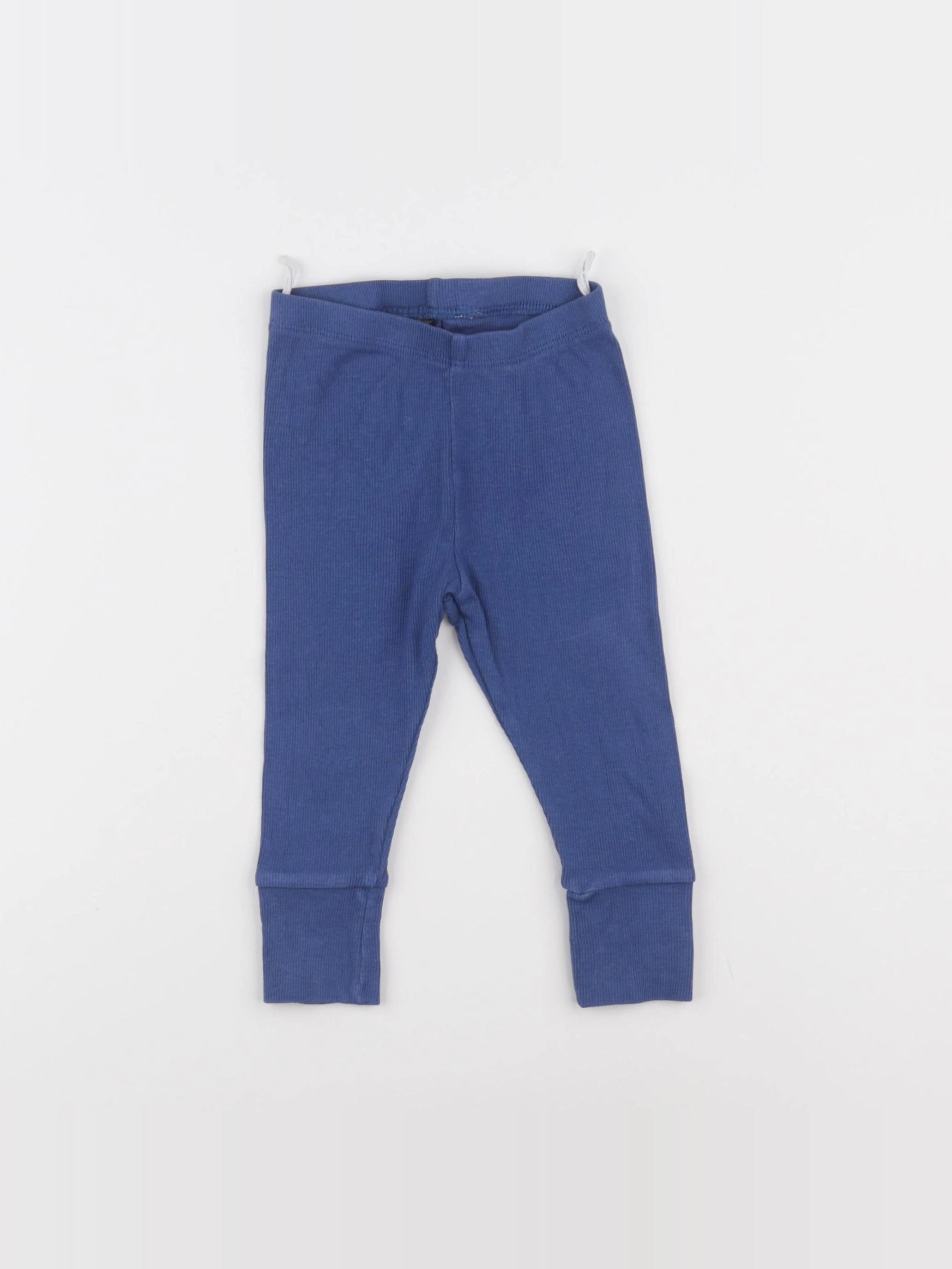 H&M - legging bleu - 9 mois