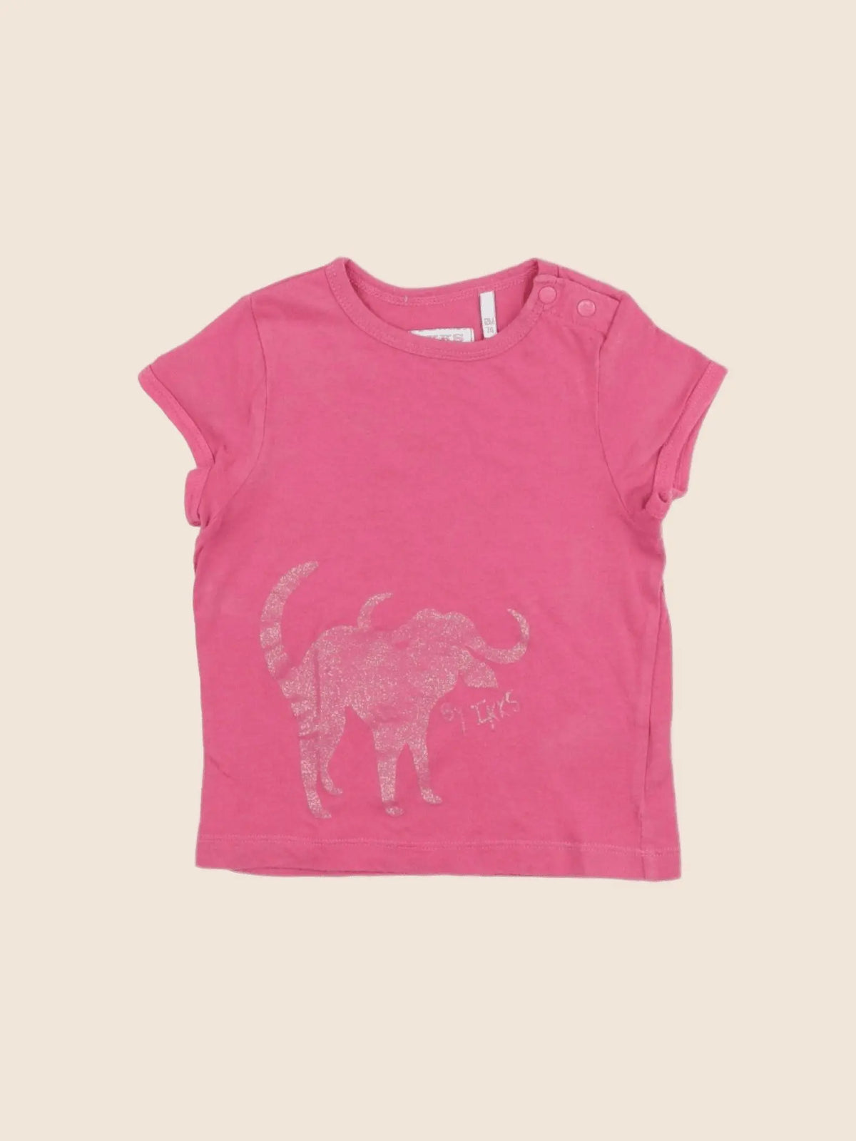 IKKS - tee-shirt rose - 12 mois