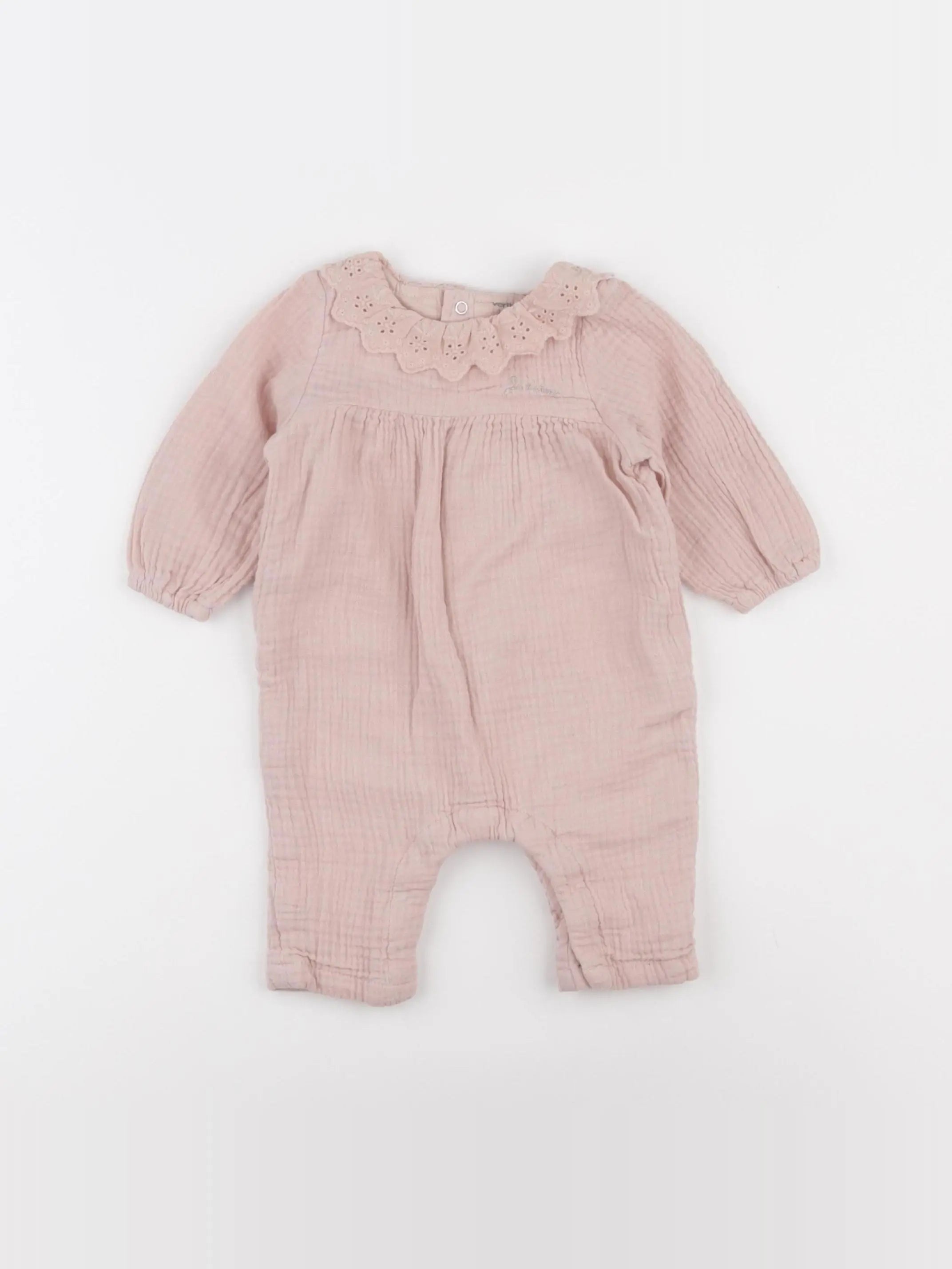 Vertbaudet - combinaison rose - 3 mois