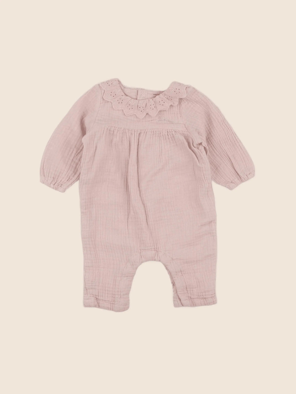 Vertbaudet - combinaison rose - 3 mois