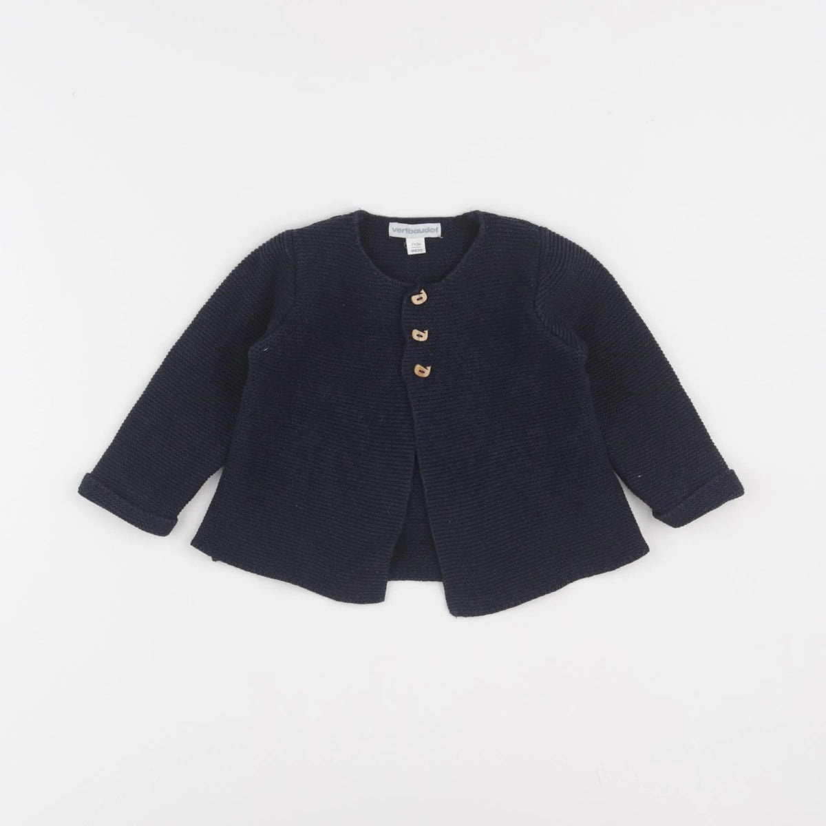 Vertbaudet - gilet bleu - 9 mois