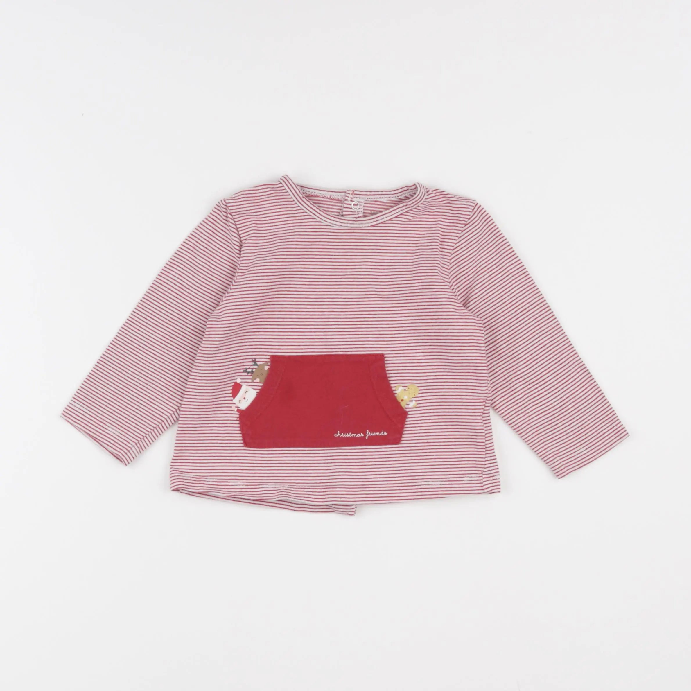 Vertbaudet - tee-shirt rouge - 18 mois