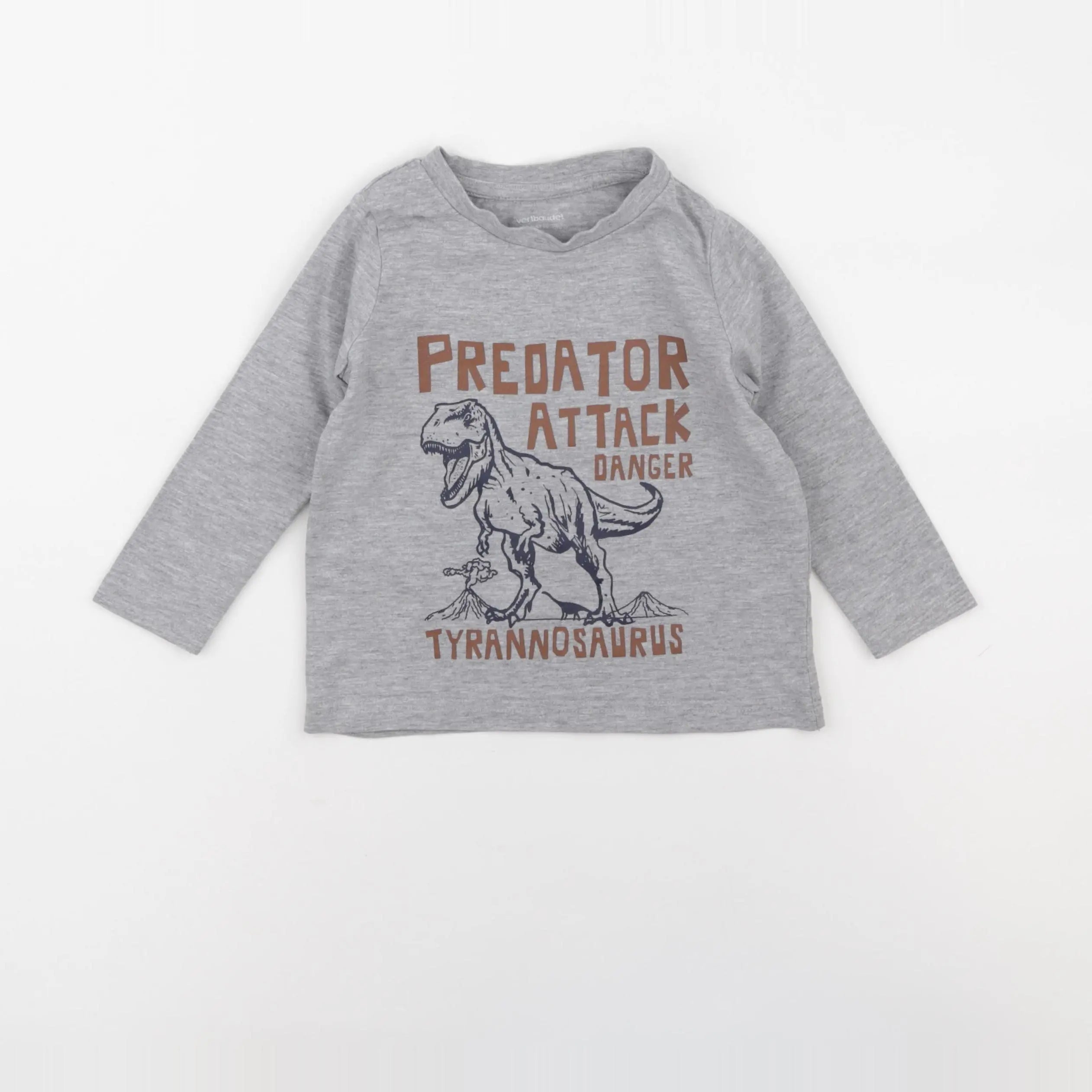 Vertbaudet - tee-shirt gris - 2 ans