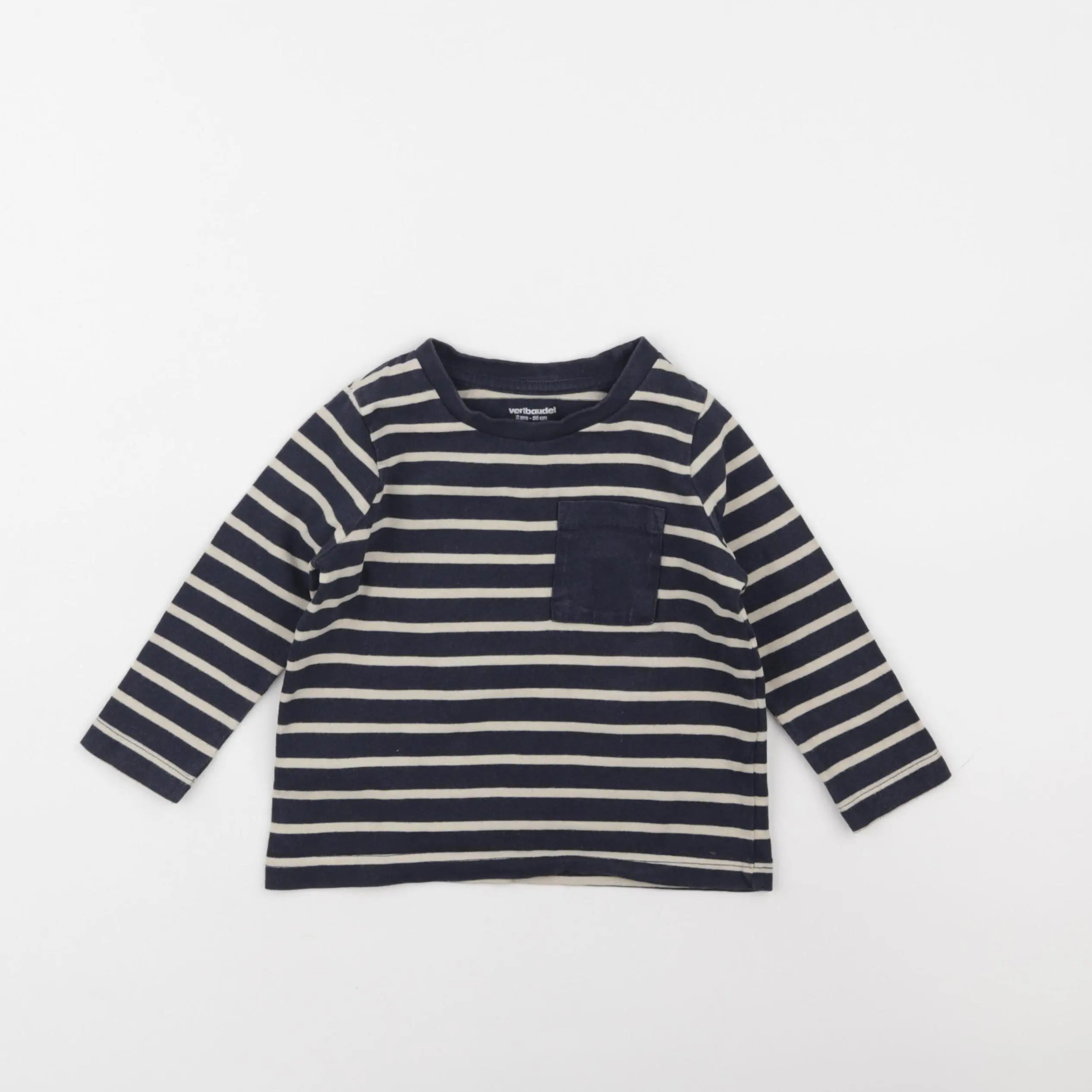 Vertbaudet - tee-shirt bleu - 2 ans