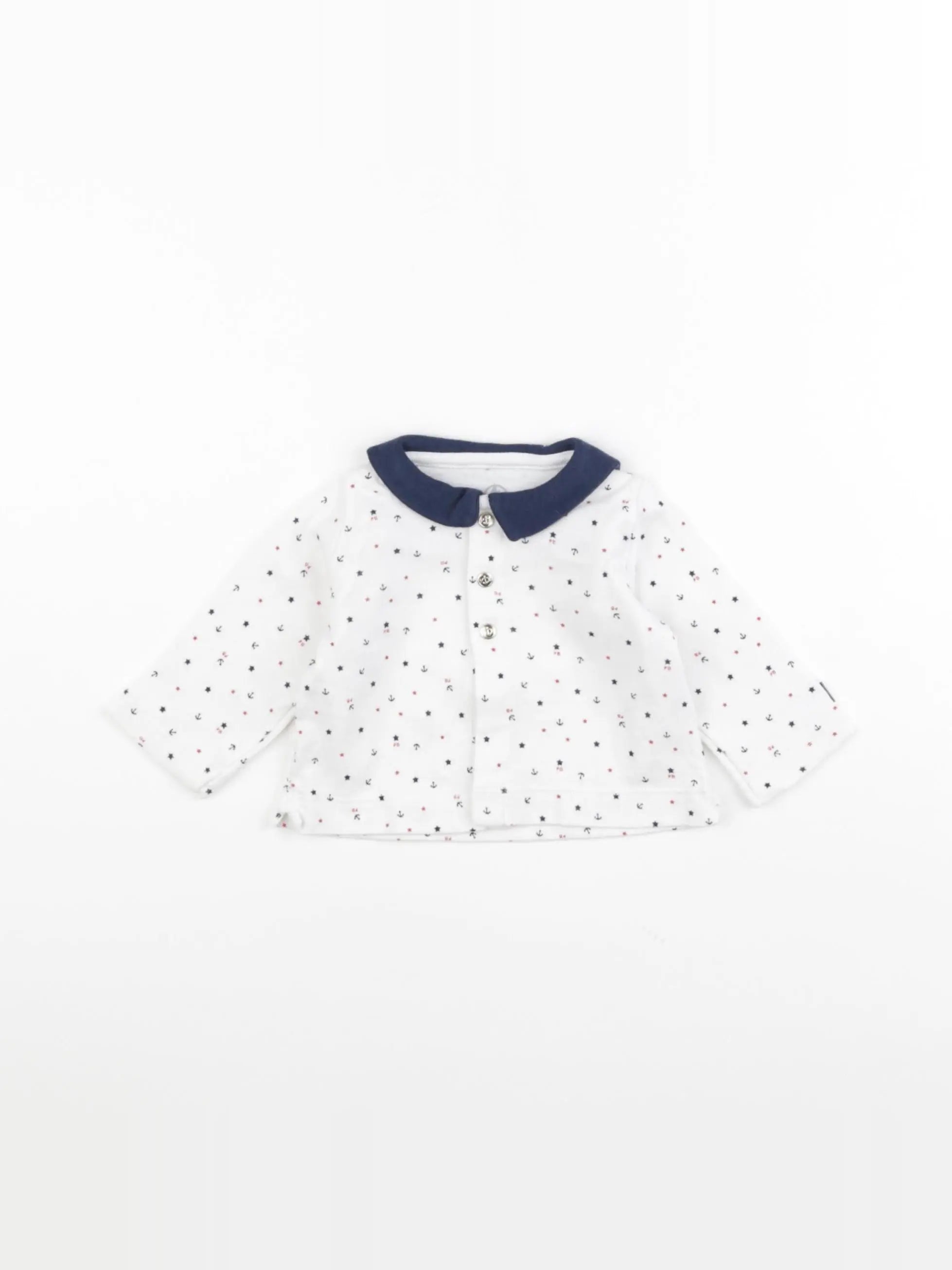 Petit Bateau - tee-shirt bleu - 3 mois