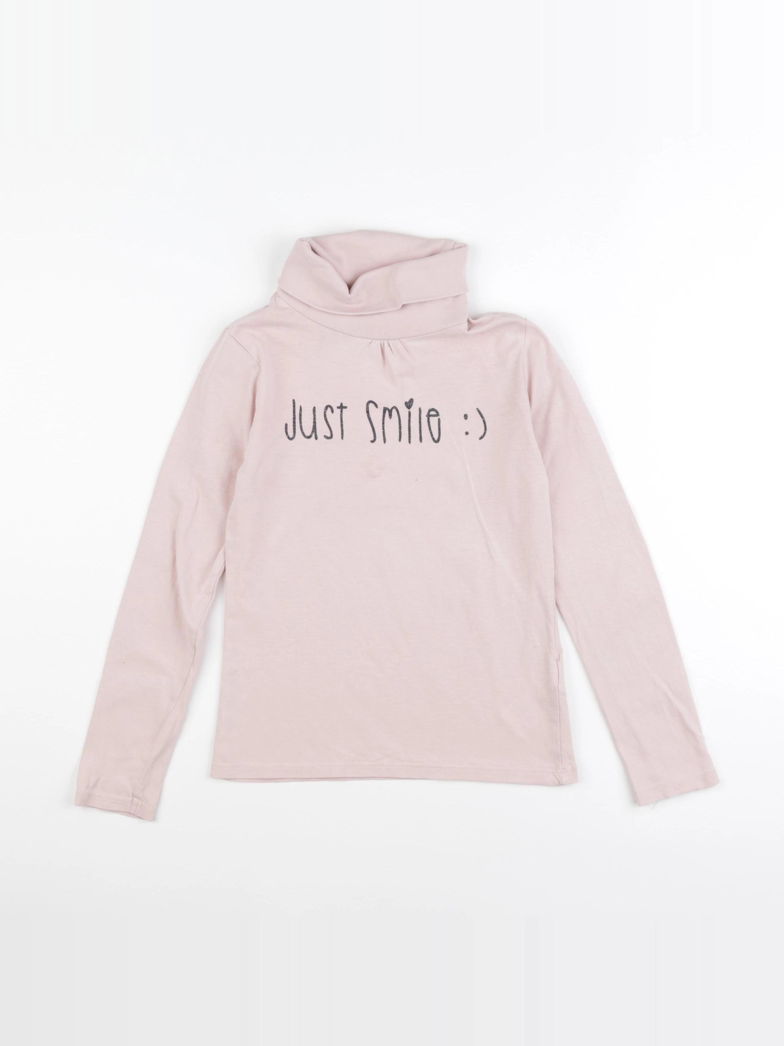 Vertbaudet - sous-pull rose - 10 ans