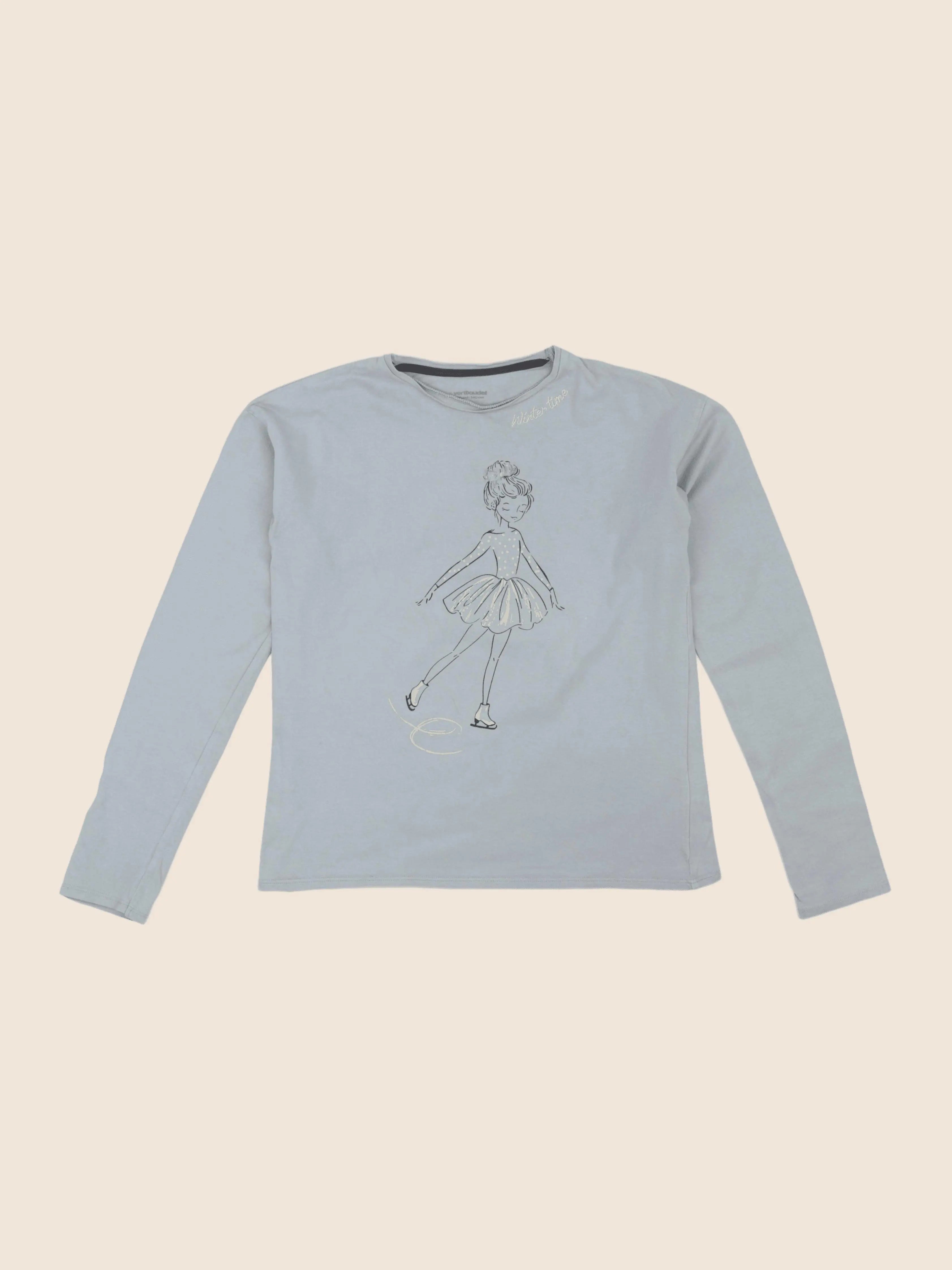 Vertbaudet - tee-shirt bleu - 10 ans