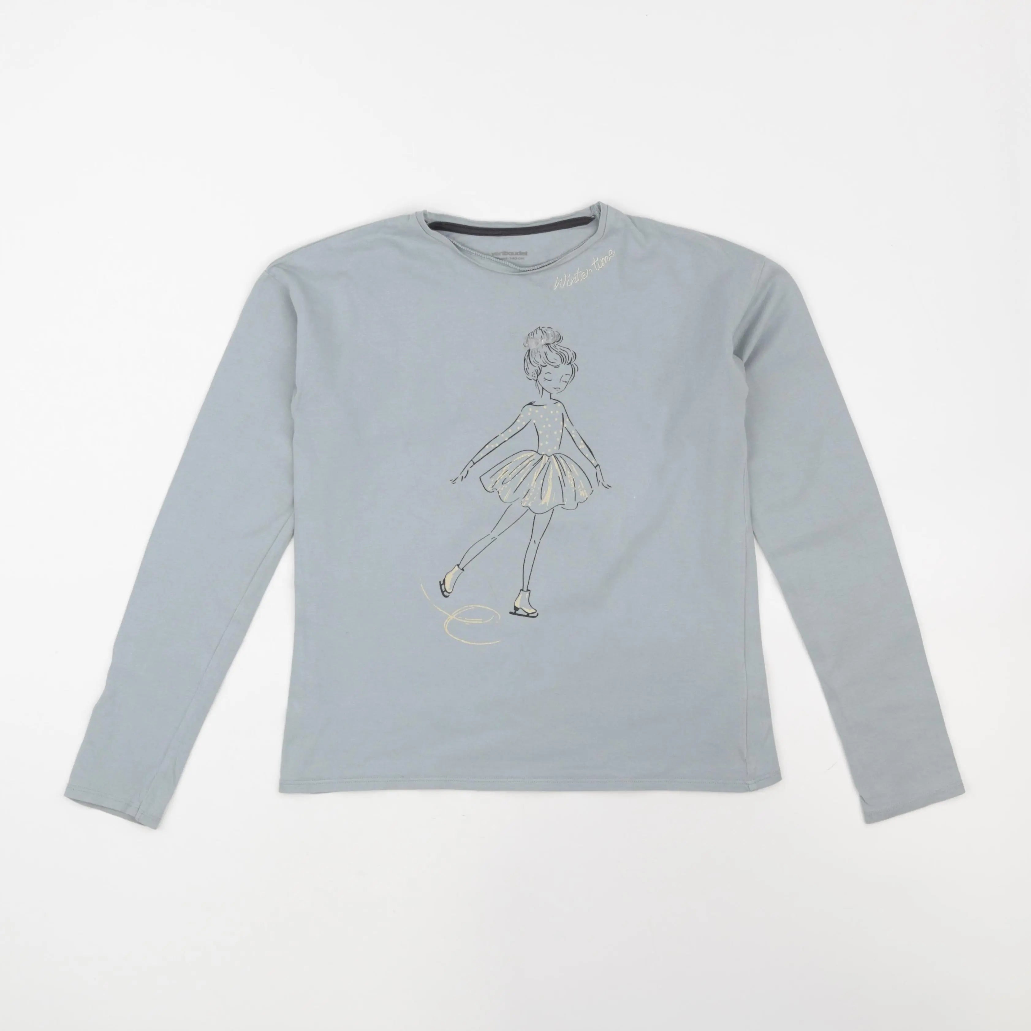 Vertbaudet - tee-shirt bleu - 10 ans