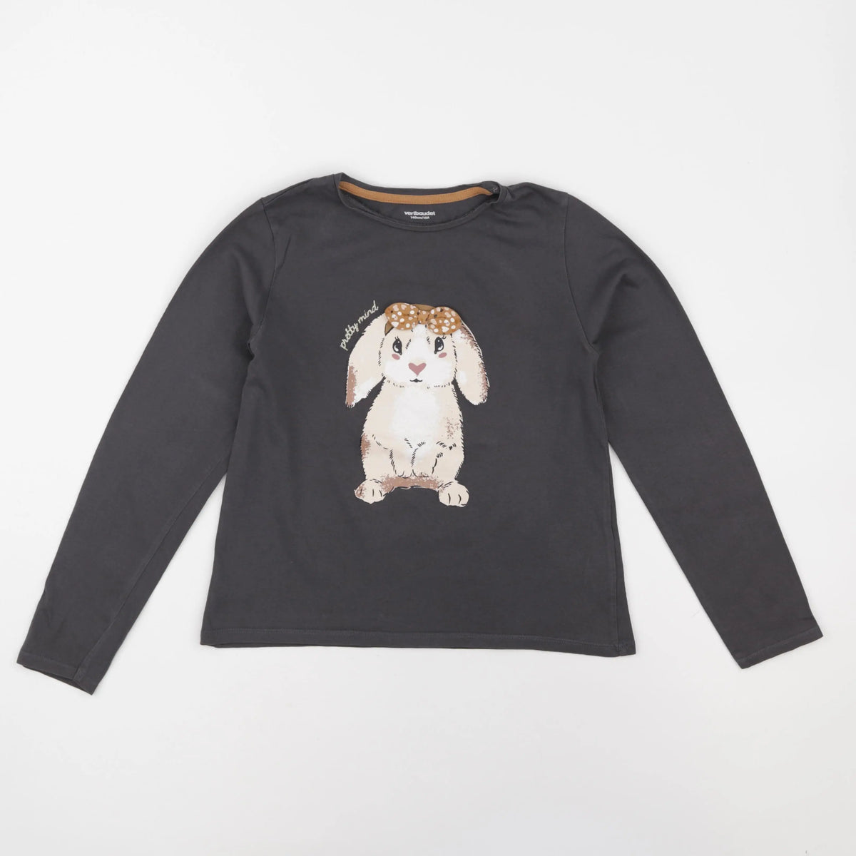 Vertbaudet - tee-shirt gris - 10 ans