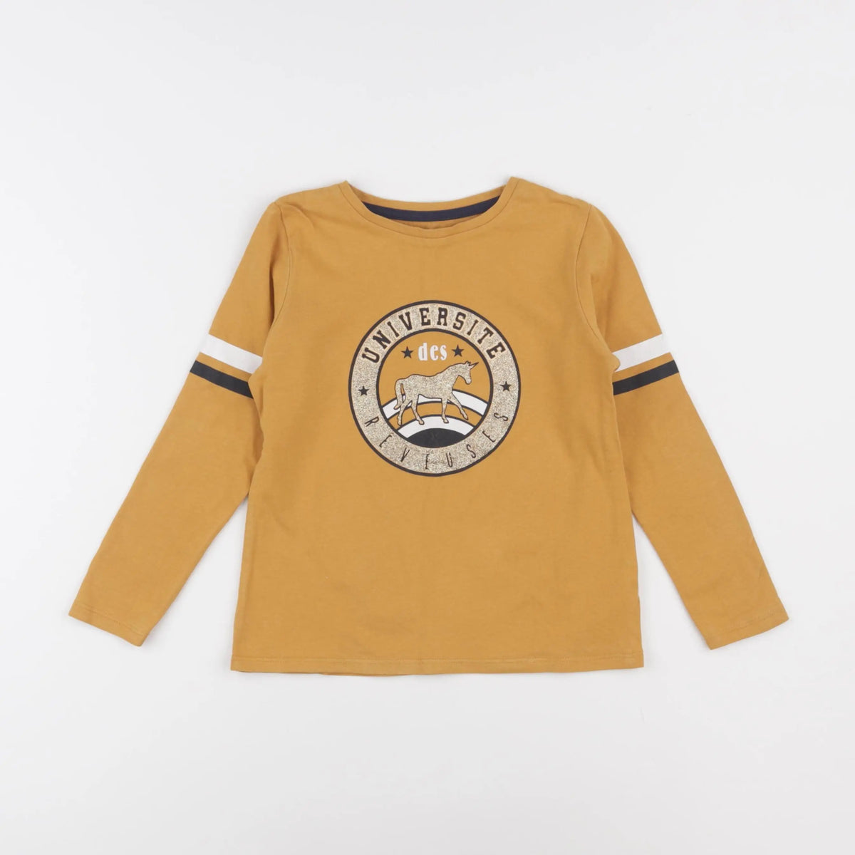 Vertbaudet - tee-shirt jaune, or - 5 ans