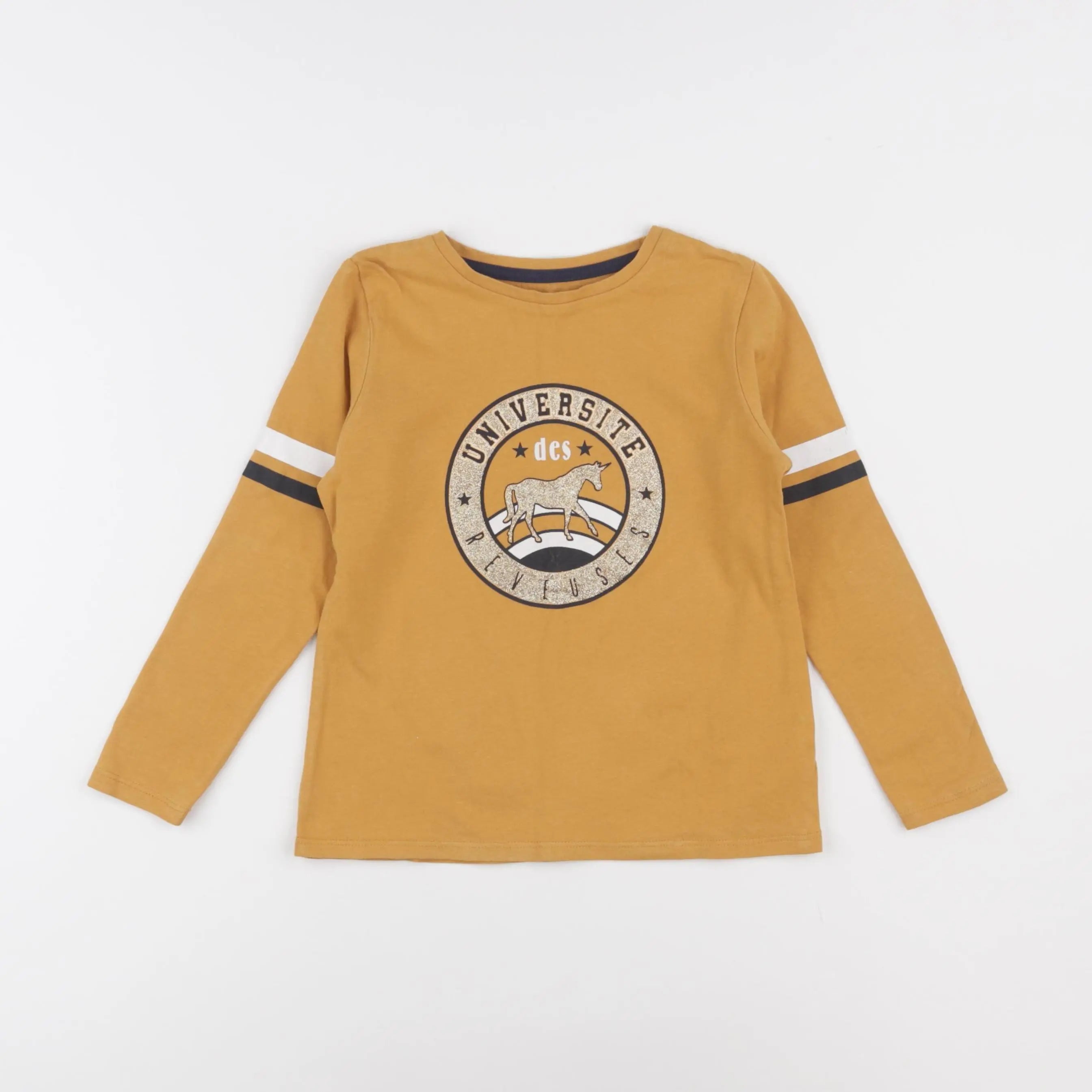 Vertbaudet - tee-shirt jaune, or - 5 ans