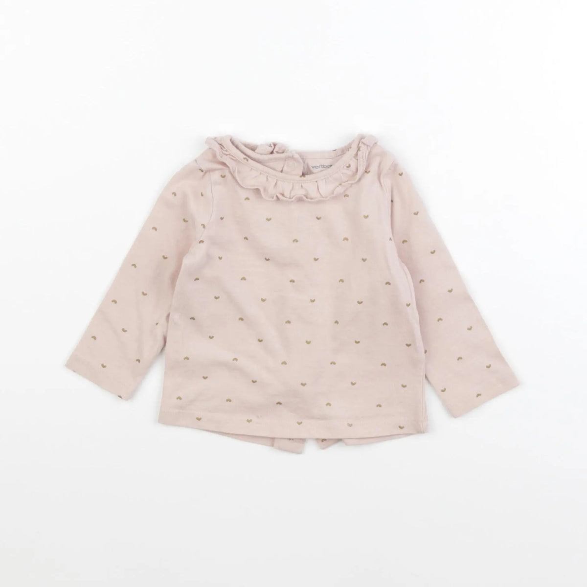 Vertbaudet - tee-shirt rose - 6 mois