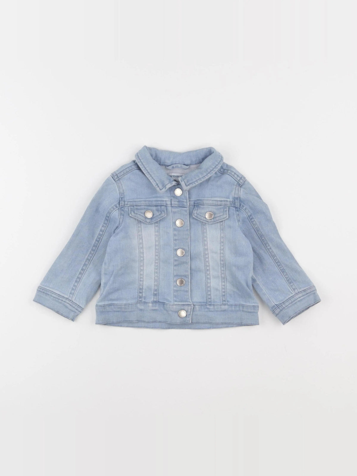 Vertbaudet - veste imprimé au dos bleu - 12 mois