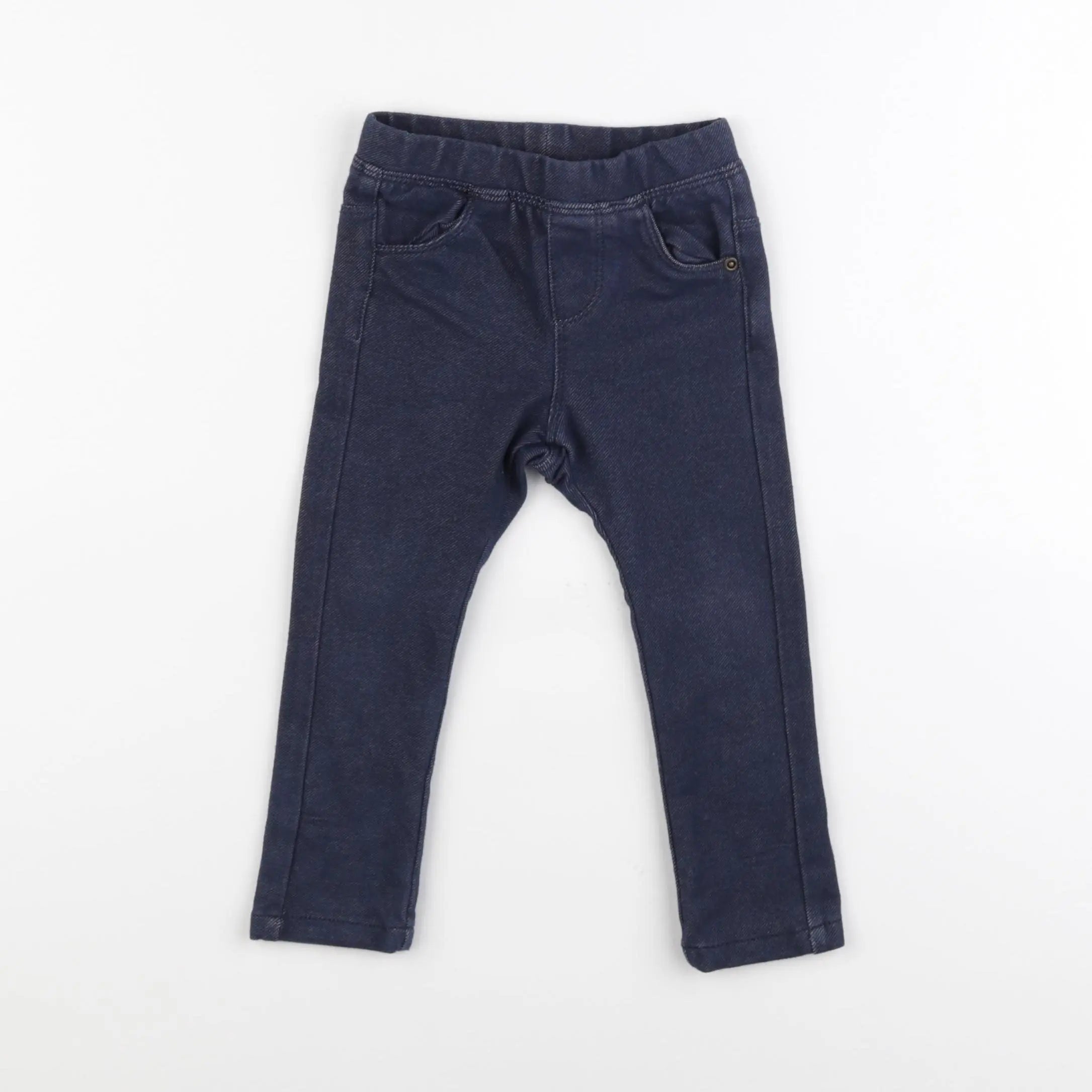 Vertbaudet - jegging bleu - 18 mois