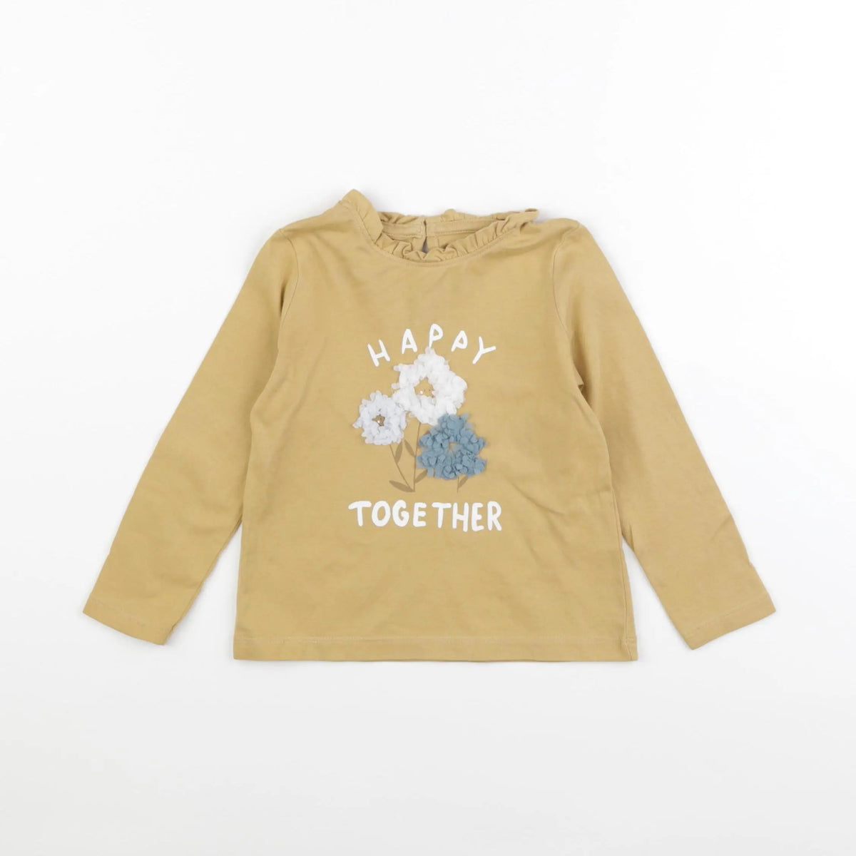 Vertbaudet - tee-shirt jaune - 2 ans