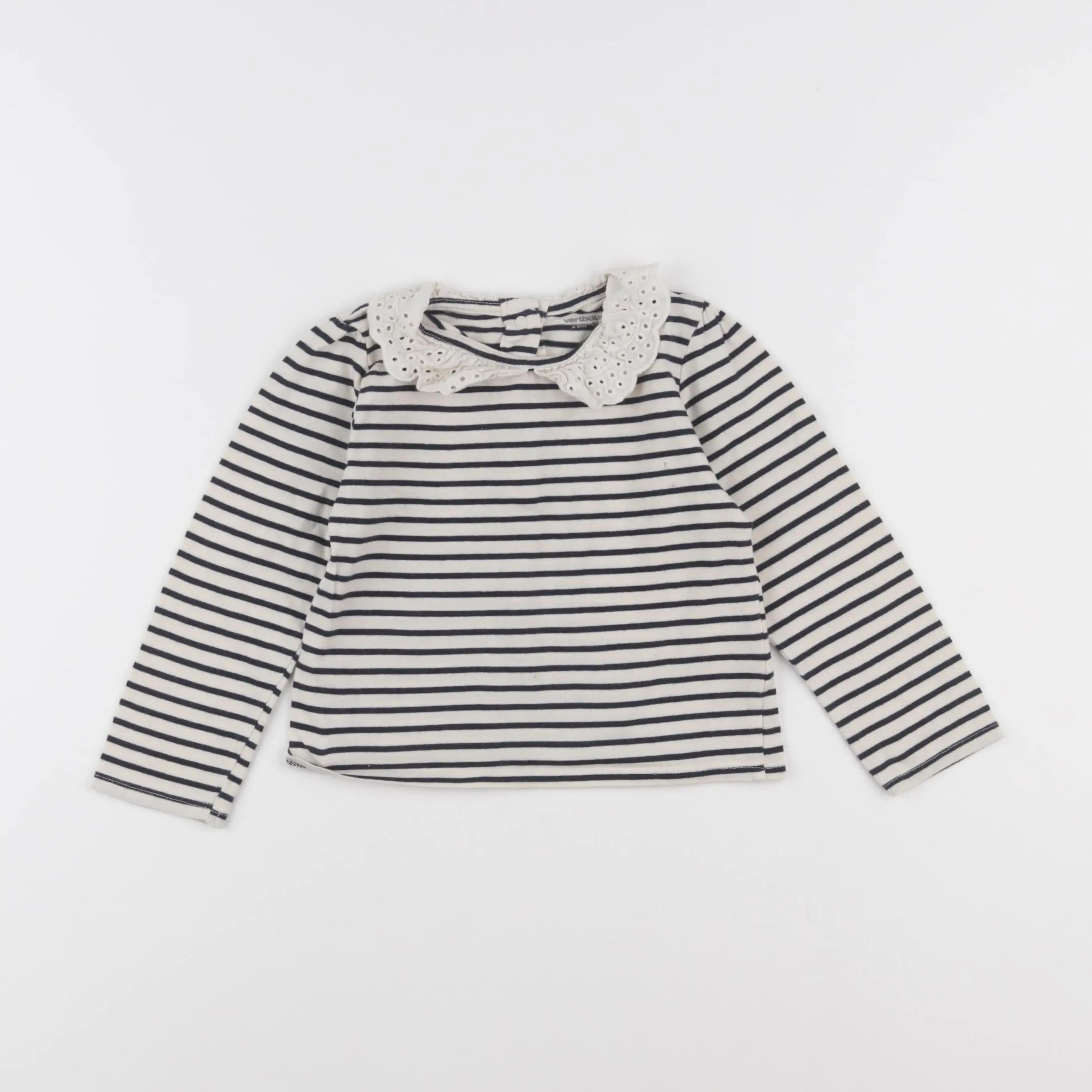 Vertbaudet - tee-shirt beige - 2 ans