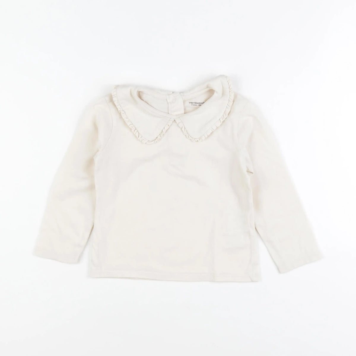 Vertbaudet - tee-shirt beige - 2 ans