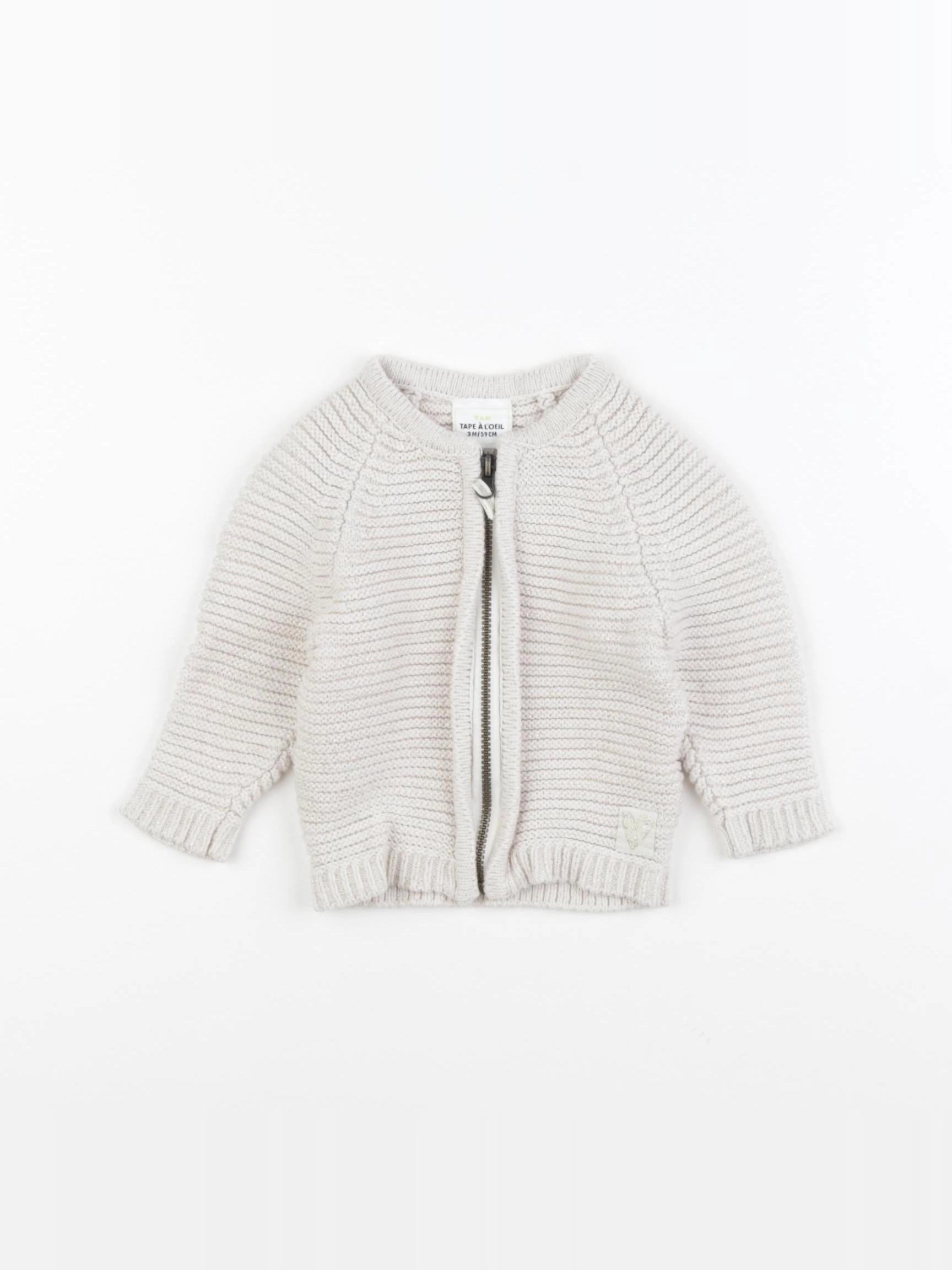 Tape à l'oeil - gilet beige - 3 mois