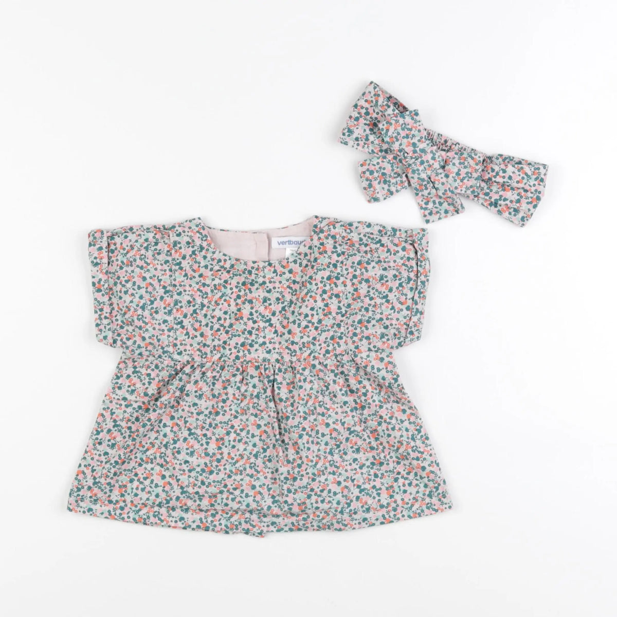 Vertbaudet - blouse multicolore - 12 mois