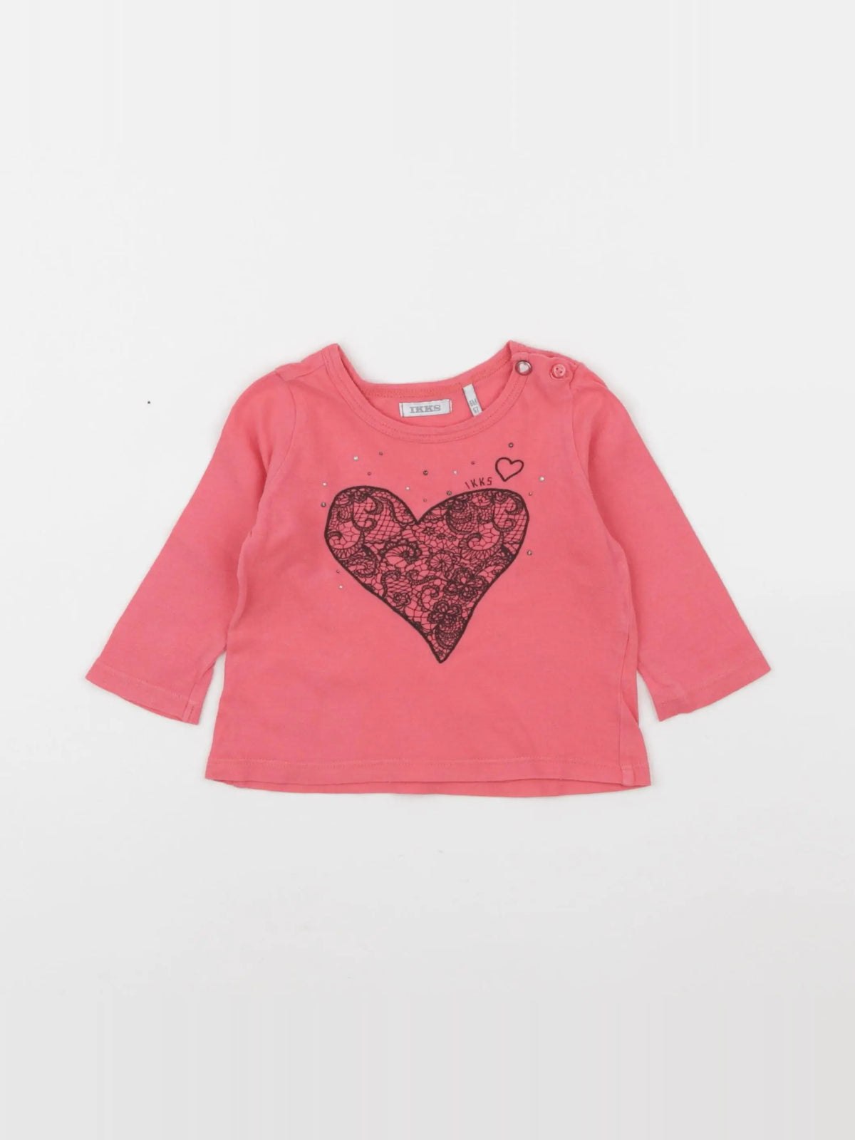 IKKS - tee-shirt rose - 6 mois