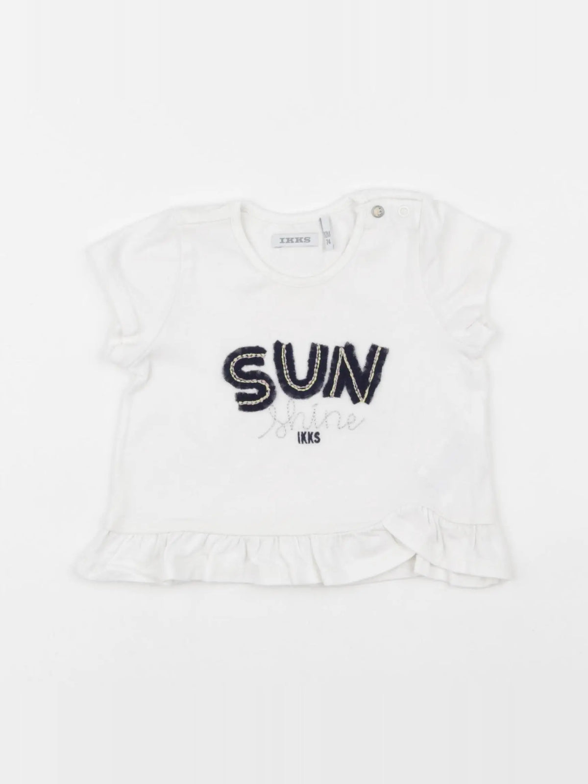 IKKS - tee-shirt blanc - 12 mois