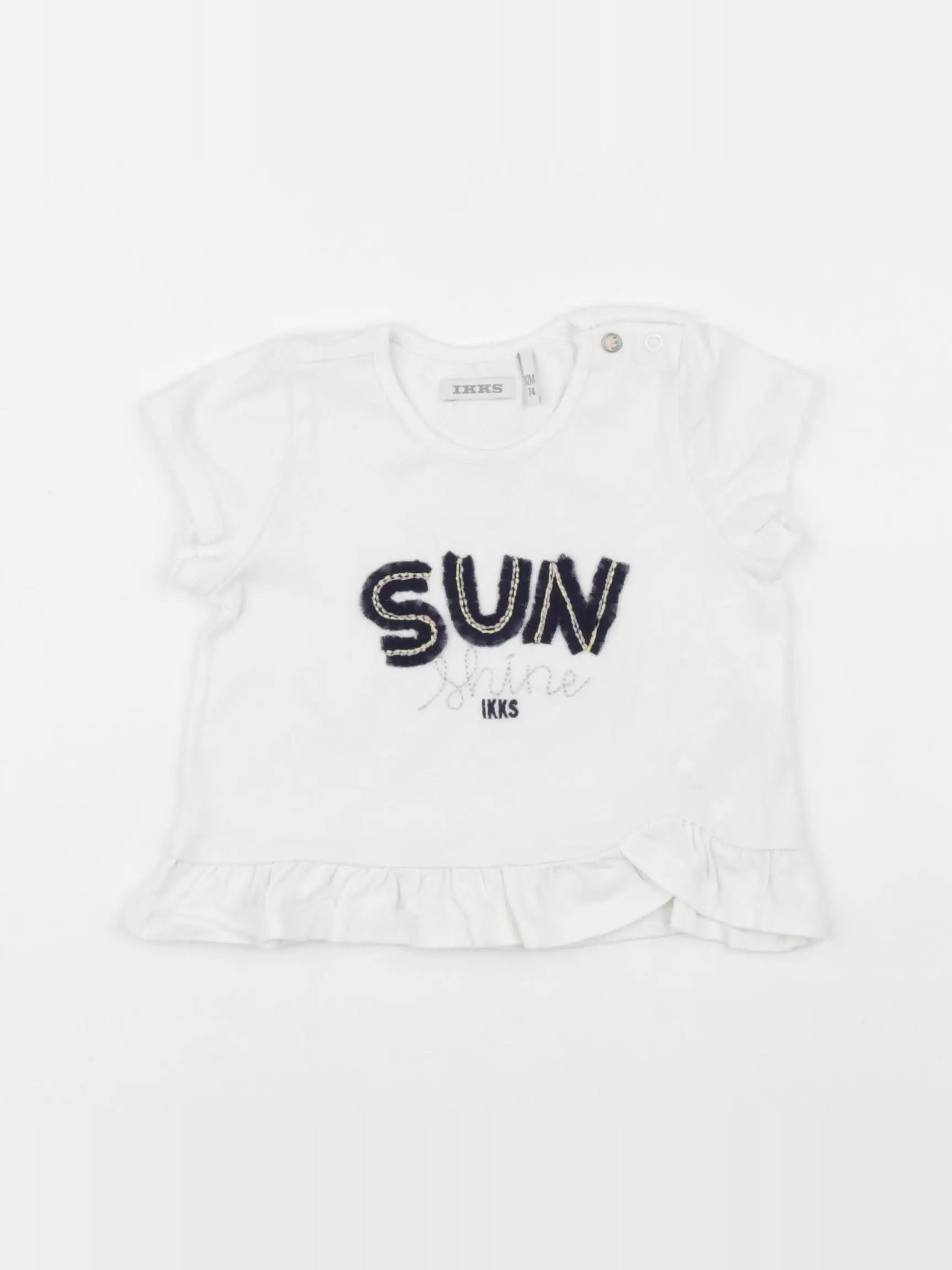 IKKS - tee-shirt blanc - 12 mois