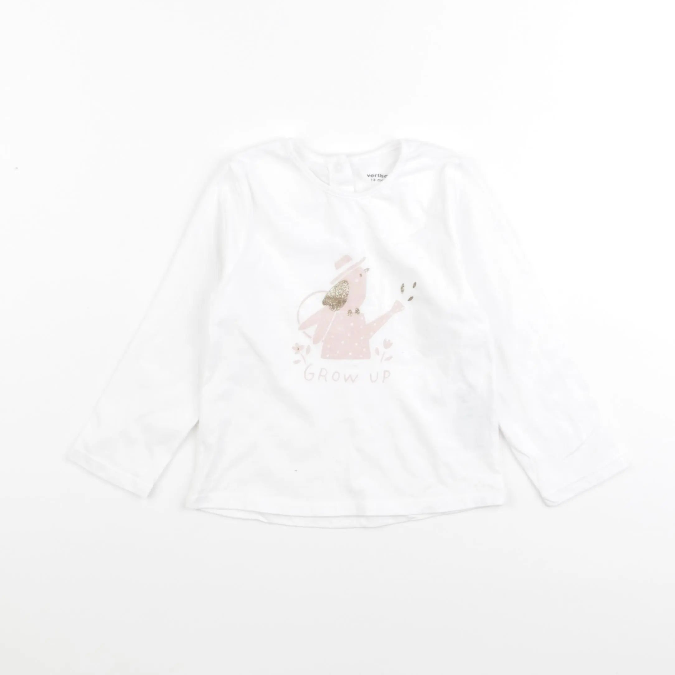 Vertbaudet - tee-shirt blanc - 18 mois