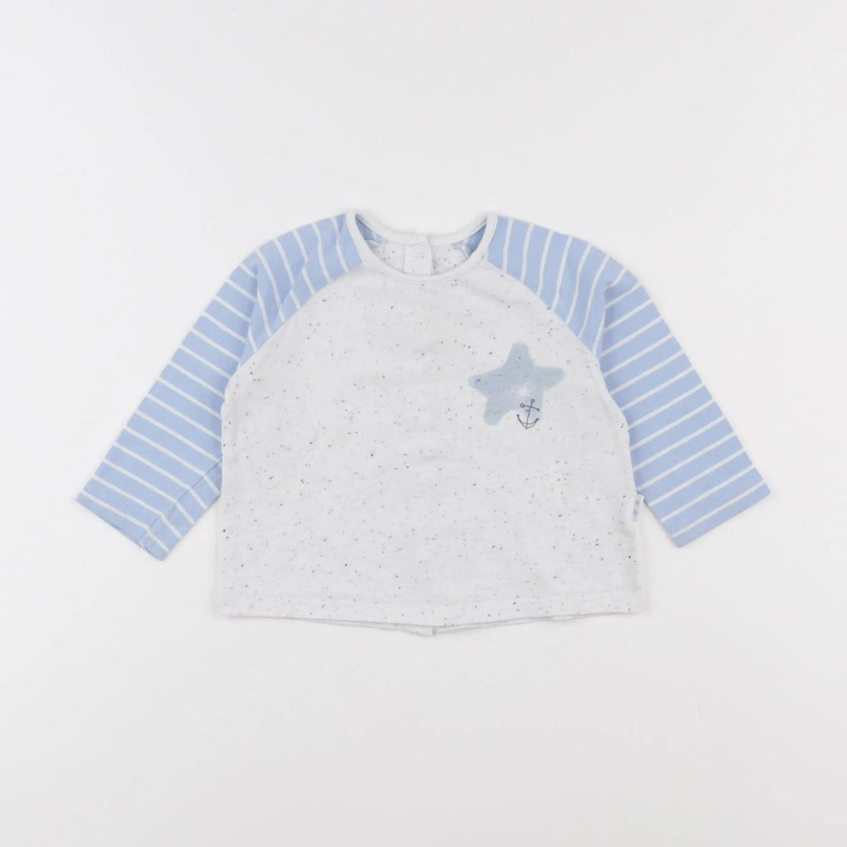 Vertbaudet - tee-shirt beige - 12 mois