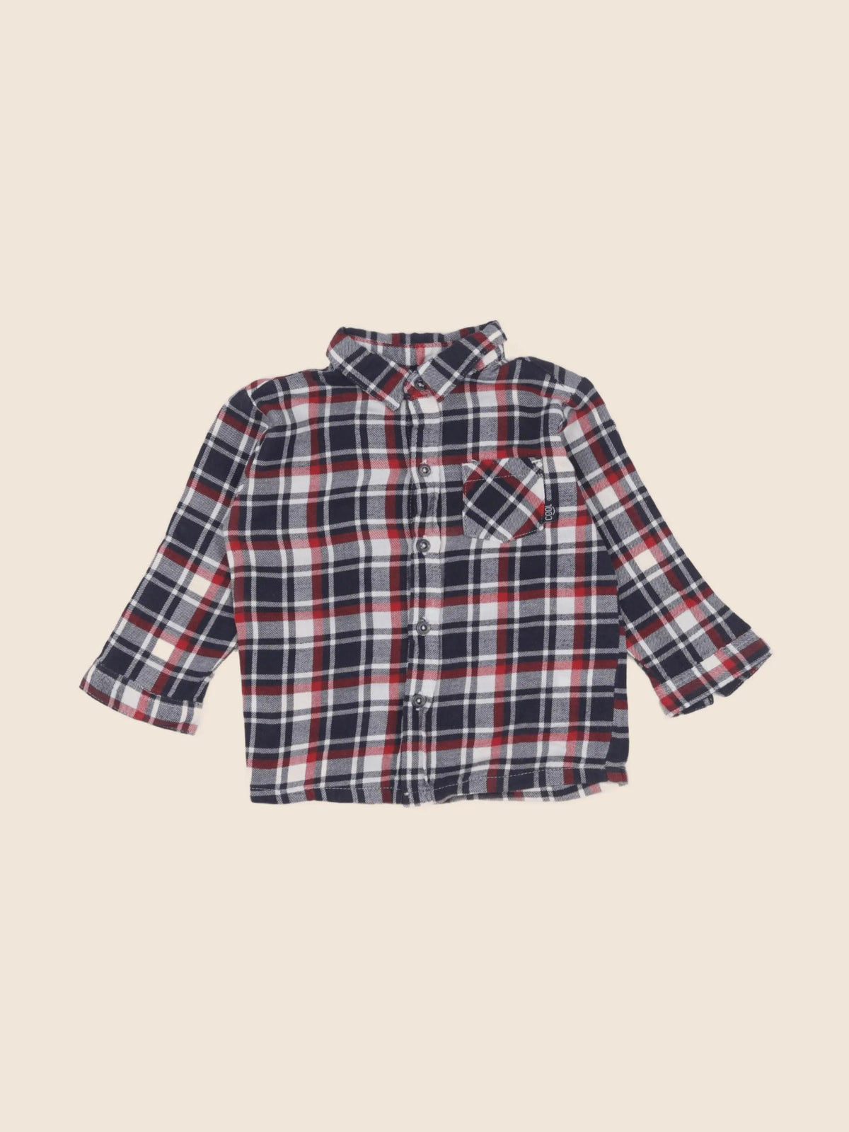 Vertbaudet - chemise multicolore - 12 mois