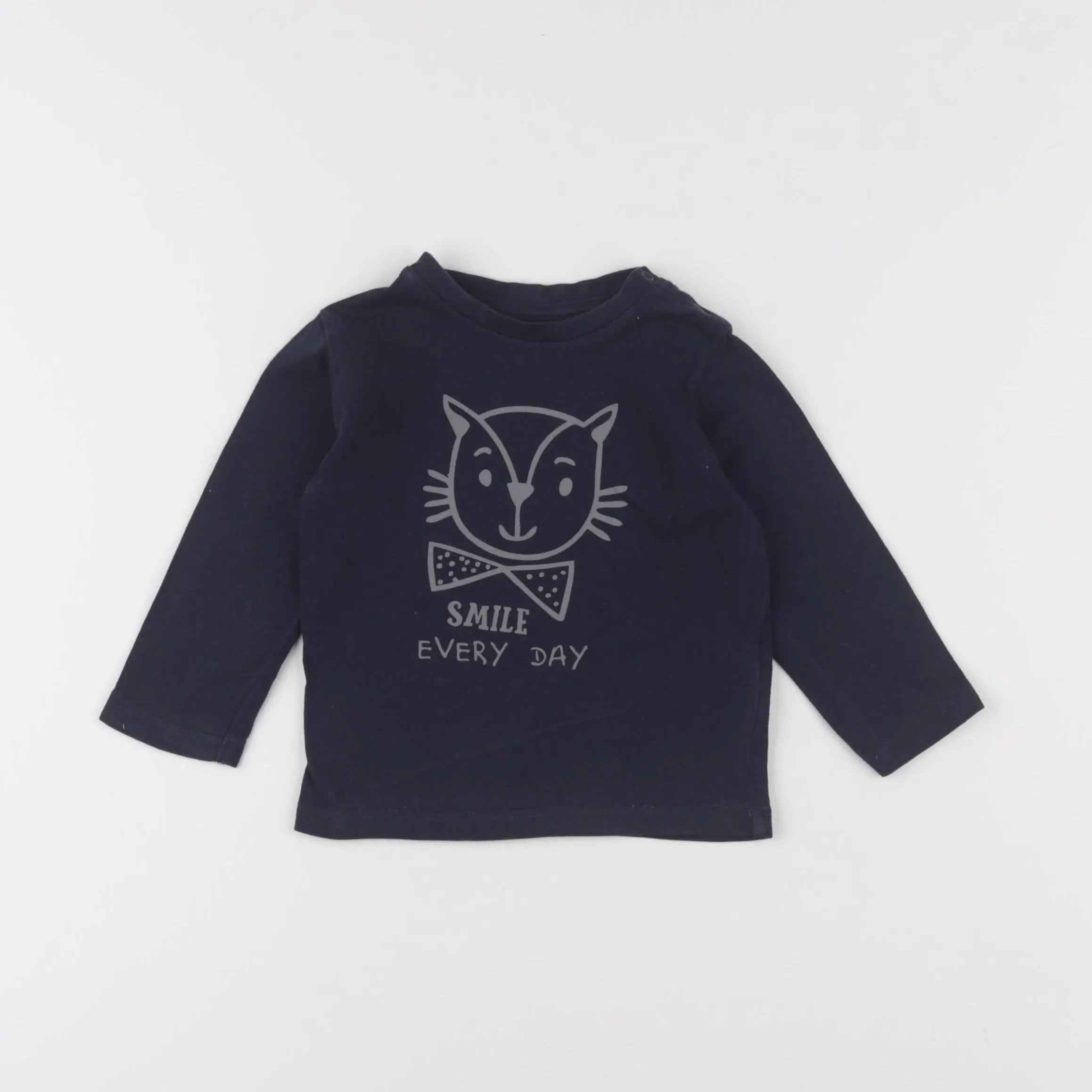 Vertbaudet - tee-shirt bleu - 9 mois