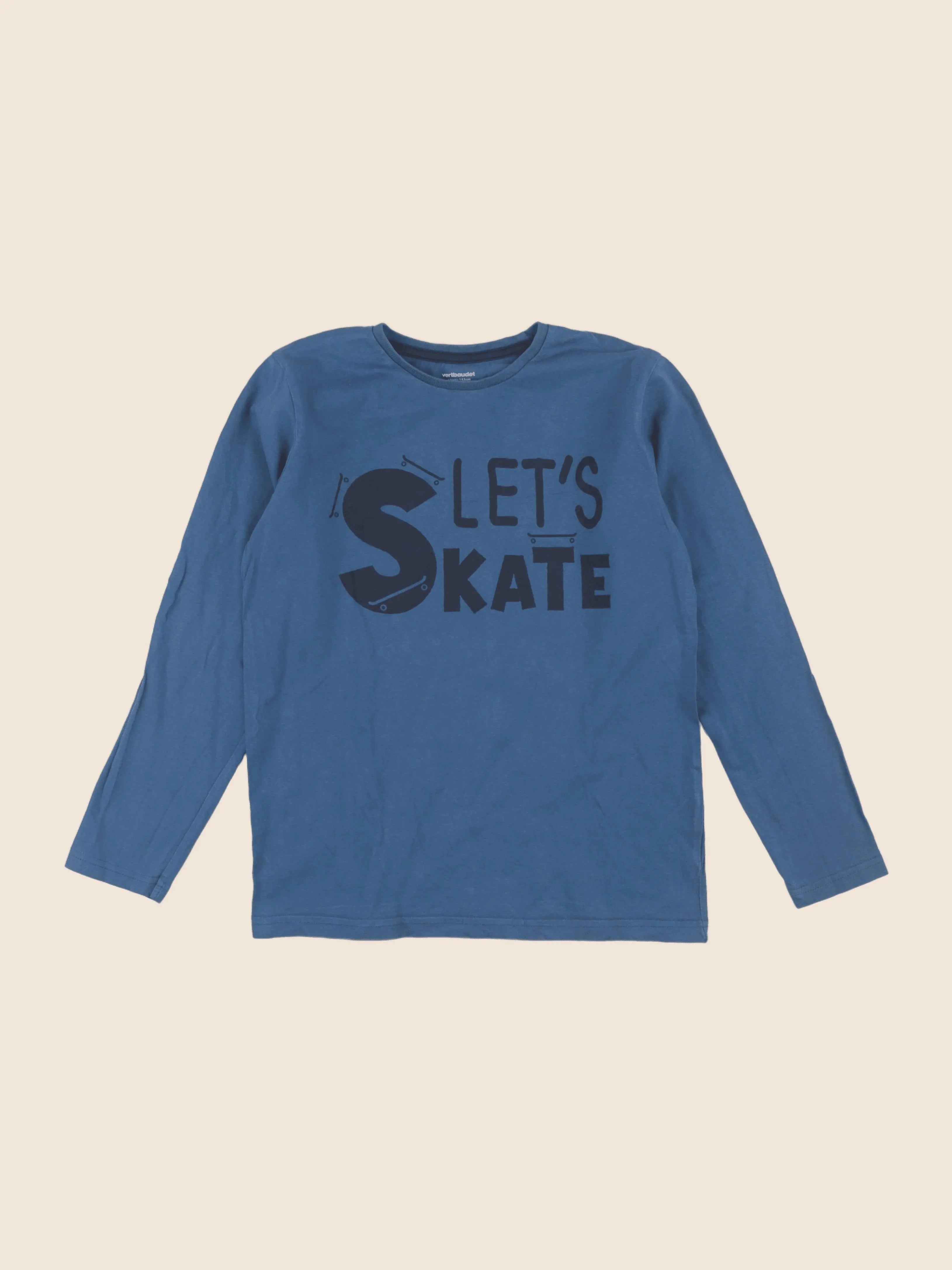 Vertbaudet - tee-shirt bleu - 12 ans