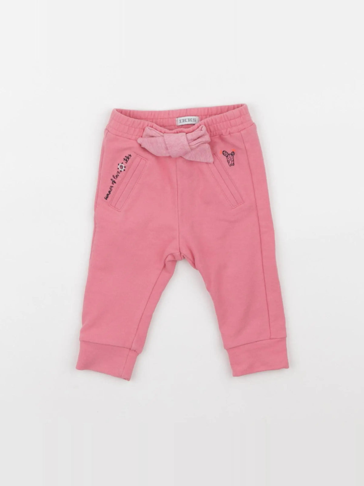 IKKS - pantalon rose - 3 mois