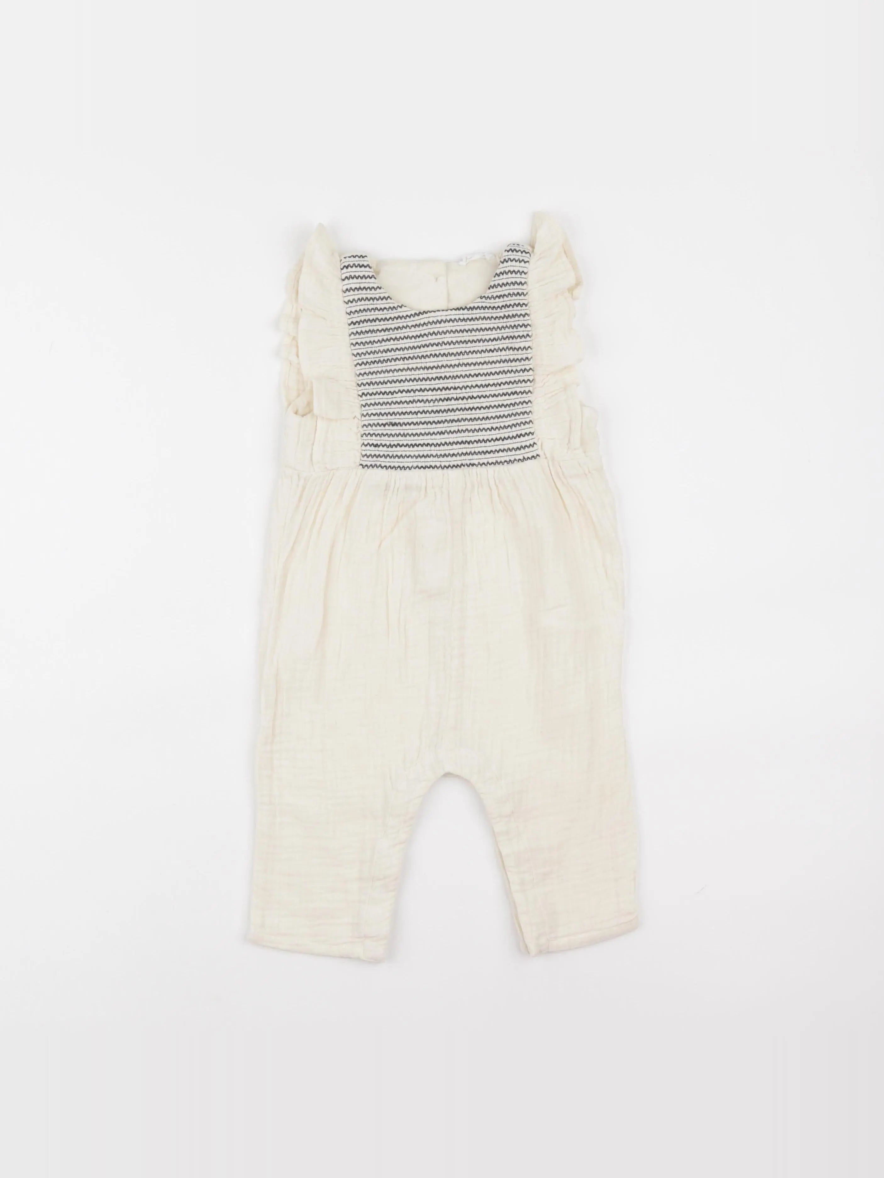 Vertbaudet - combinaison beige - 12 mois