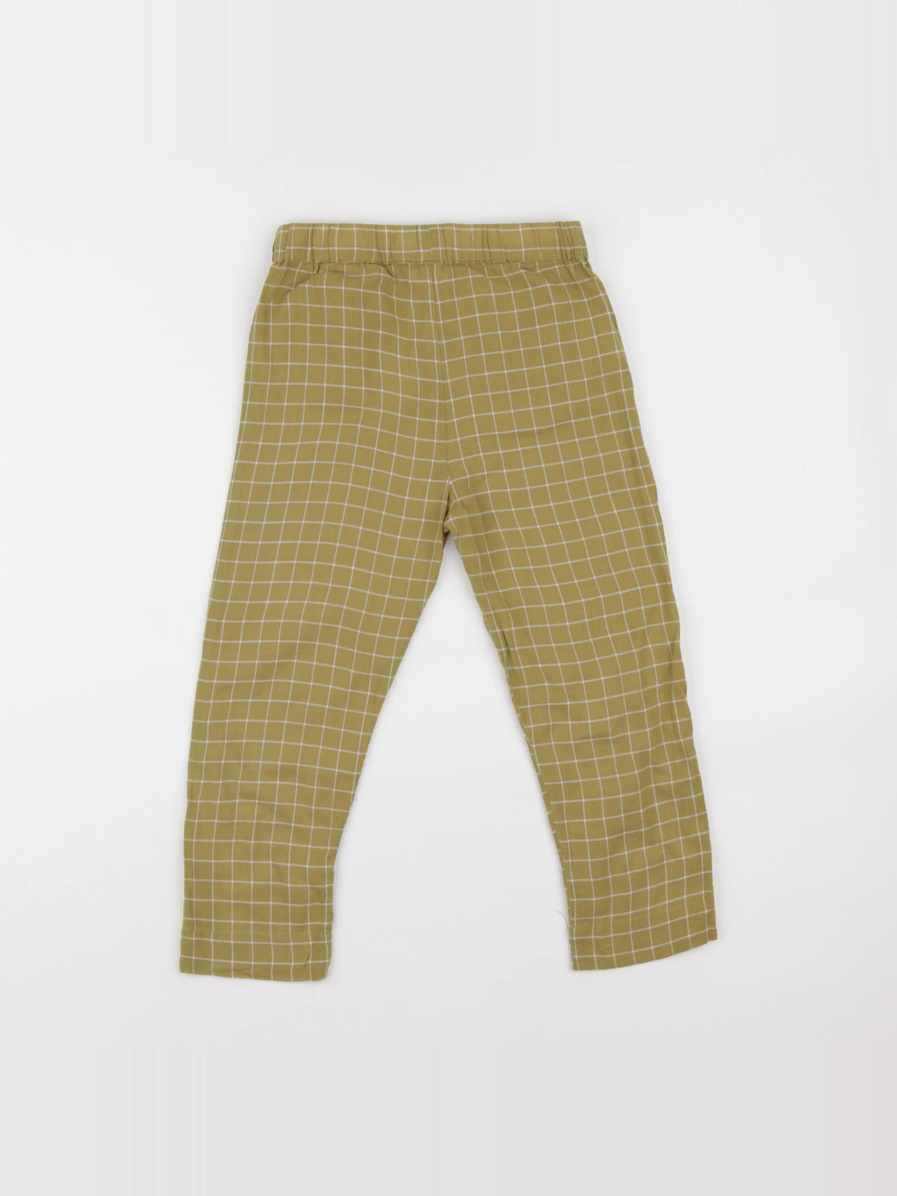 Lililotte - pantalon vert, blanc - 10 ans