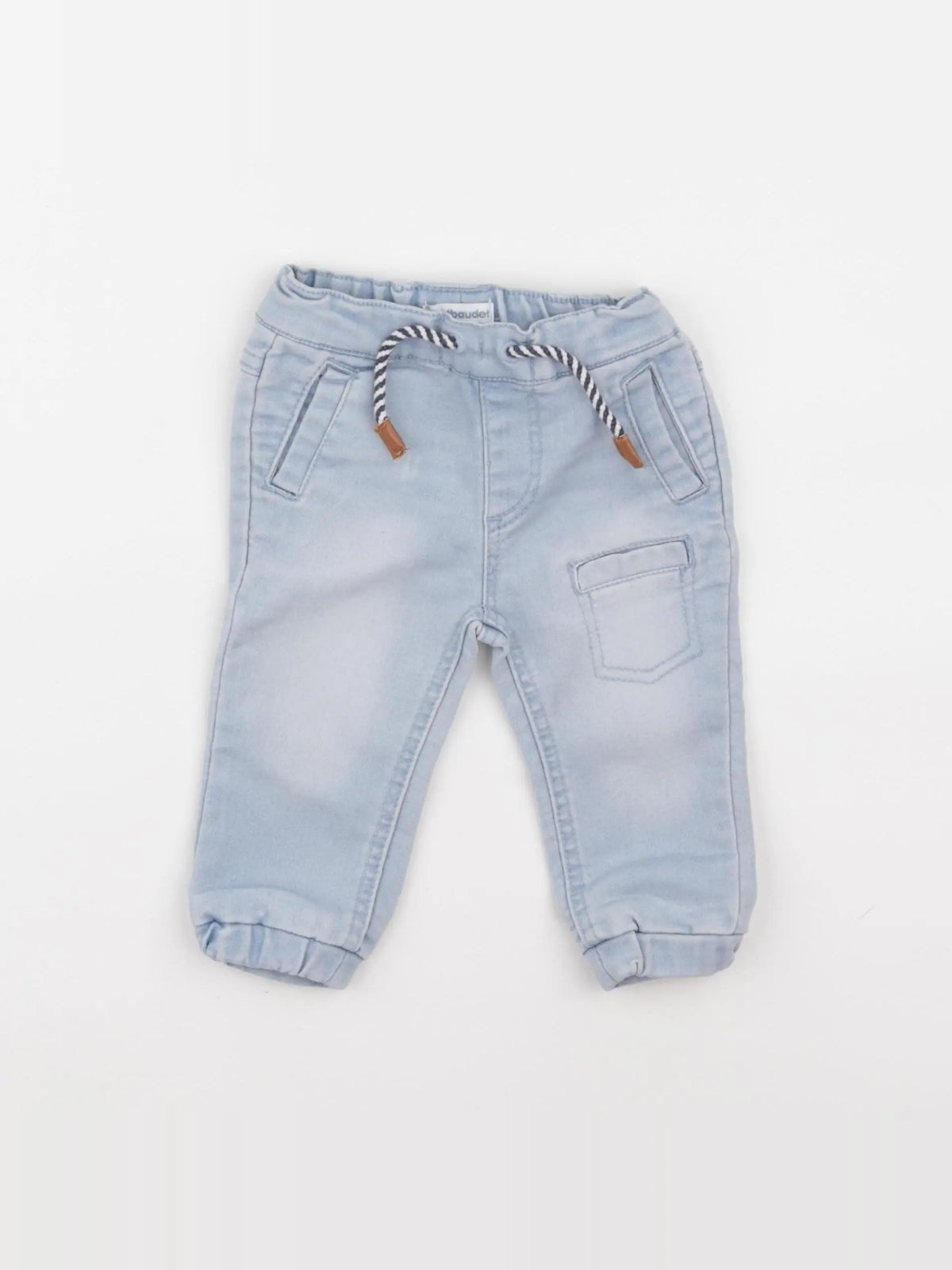 Vertbaudet - pantalon bleu - 9 mois