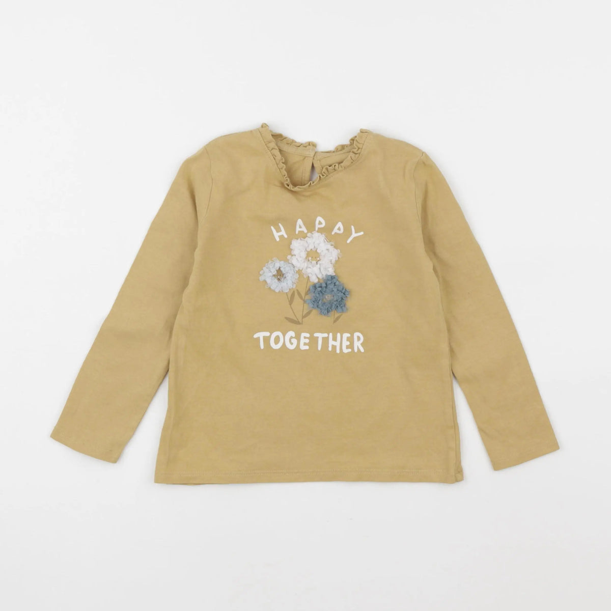 Vertbaudet - tee-shirt jaune - 4 ans